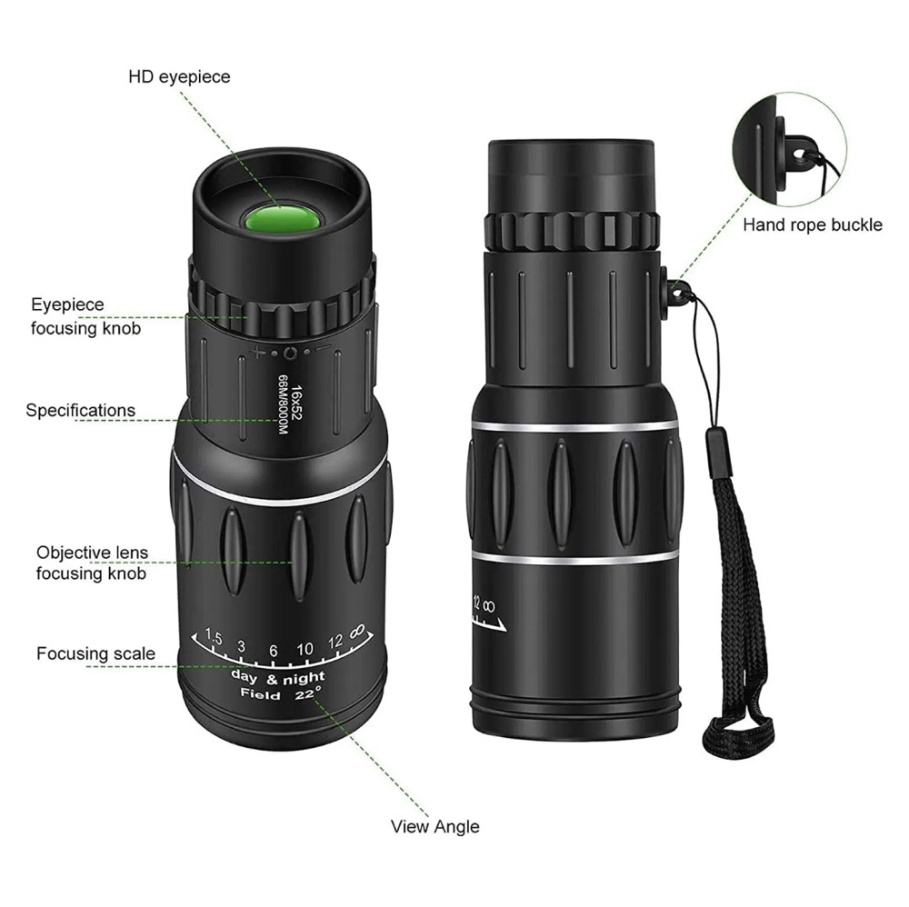 Monocular Telescope 16x52 Long Range HD Spotting Scope 3