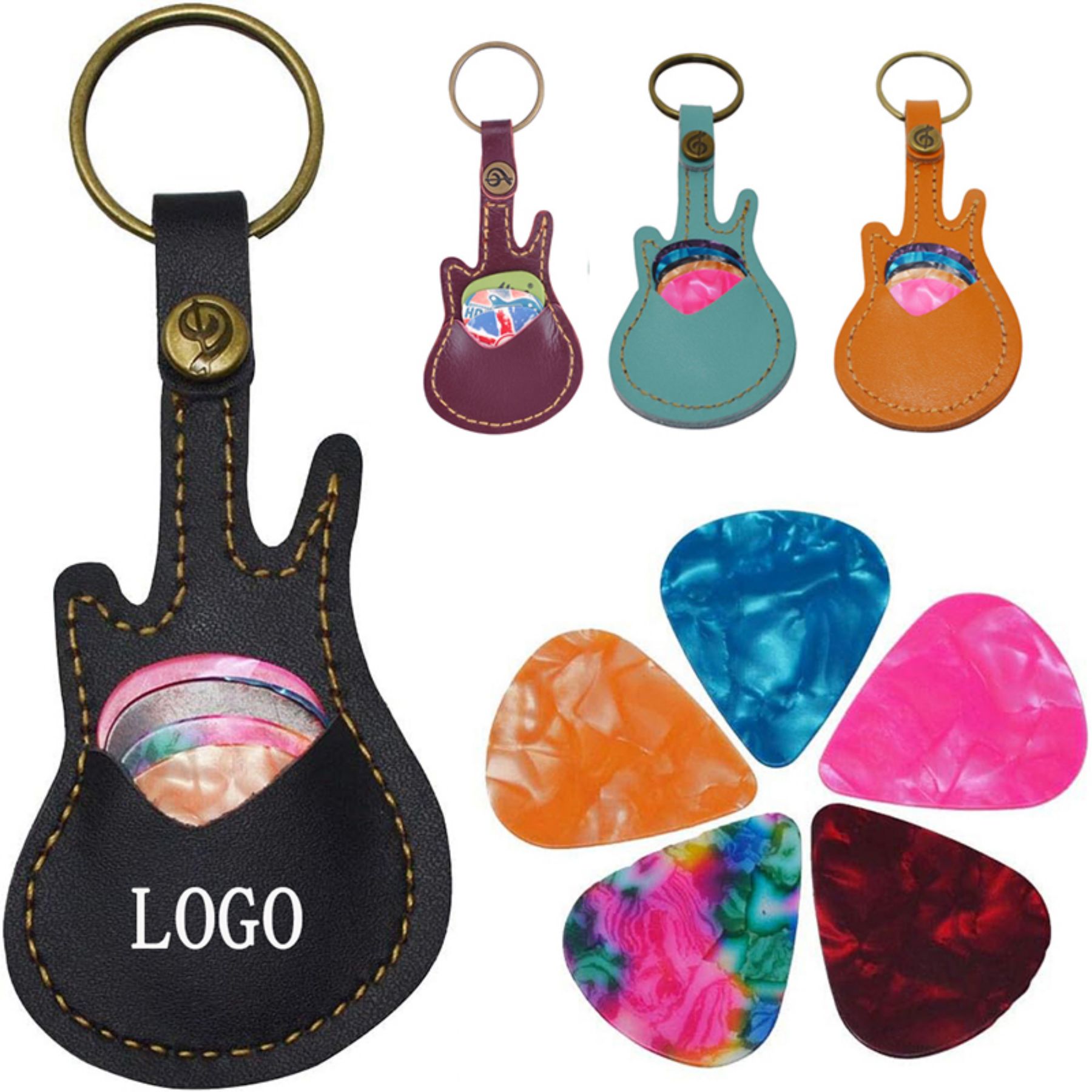 Leather Guitar Picks Case 1