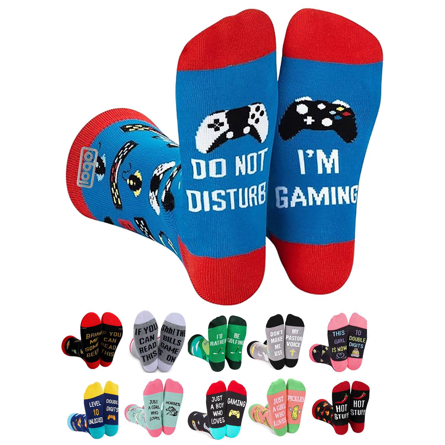 Alphabet Mid-Calf Cotton Socks 5