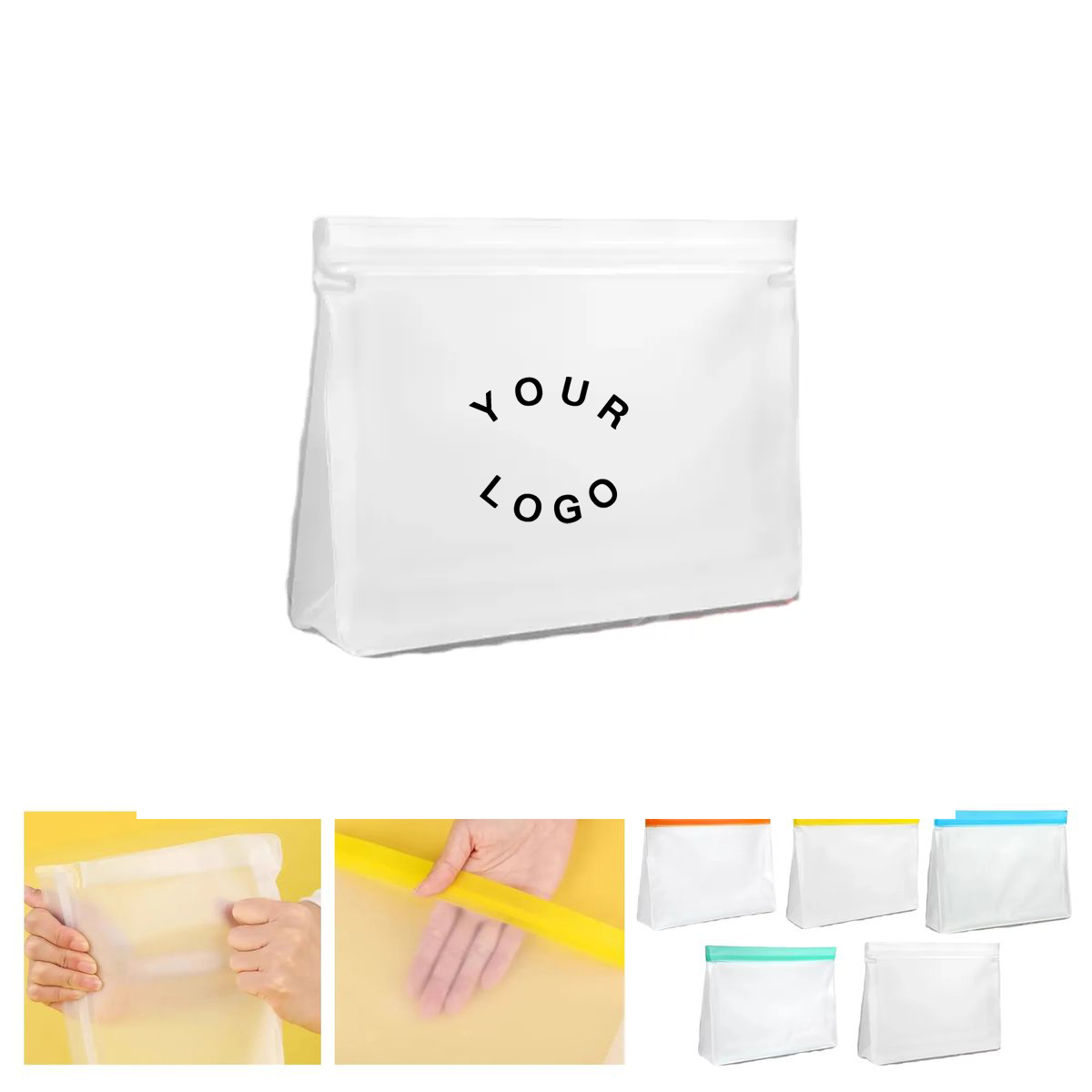 Eco Friendly Zip Seal PEVA Food Pouches 2