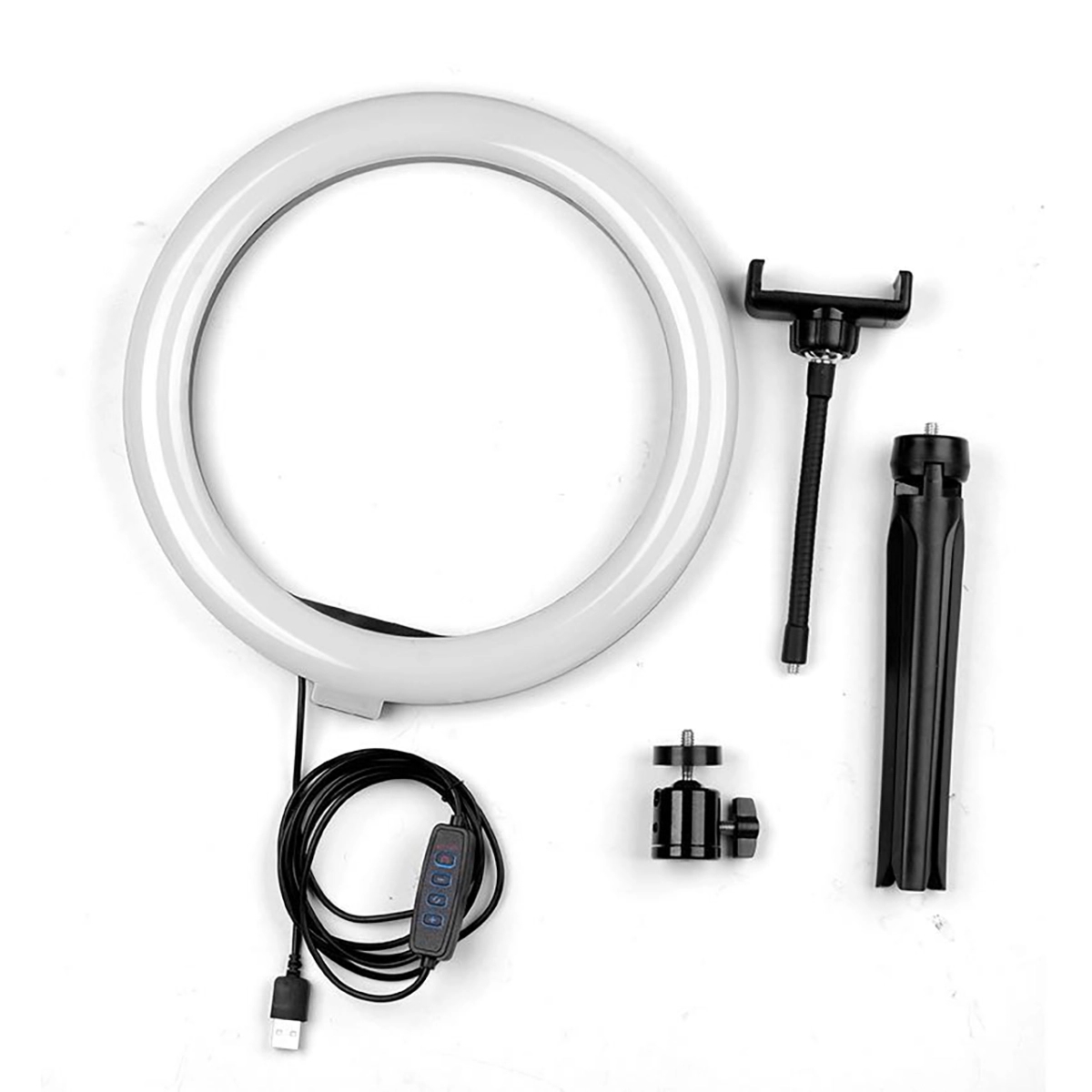 10"LED Ring Light With Tripod Stand Phone Holder 4