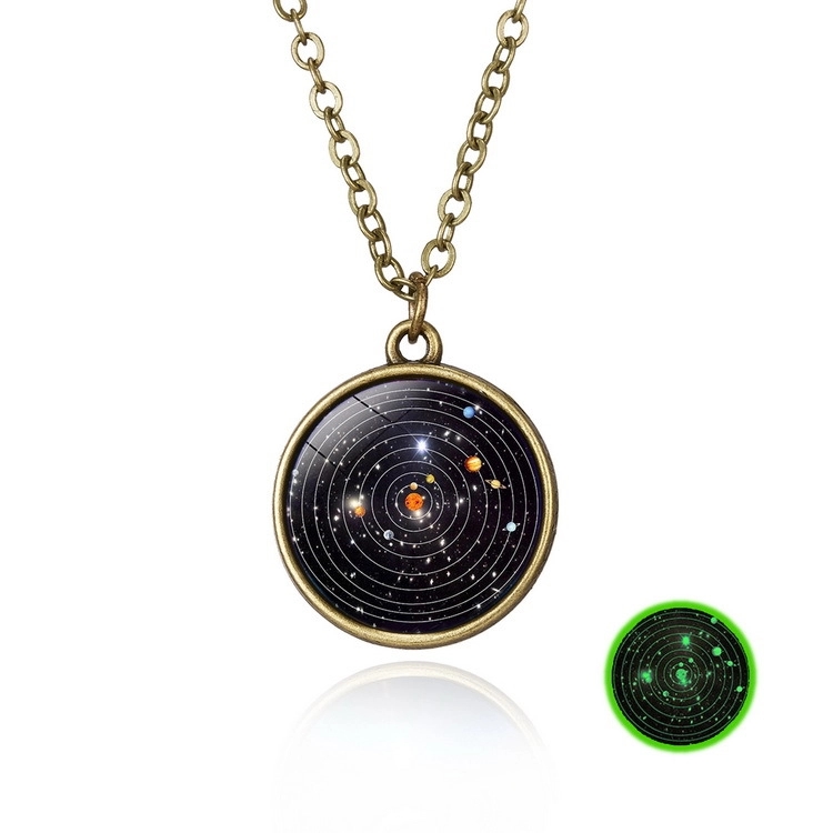 Galaxy Necklace Universe Jewelry Art Print Pendant 3