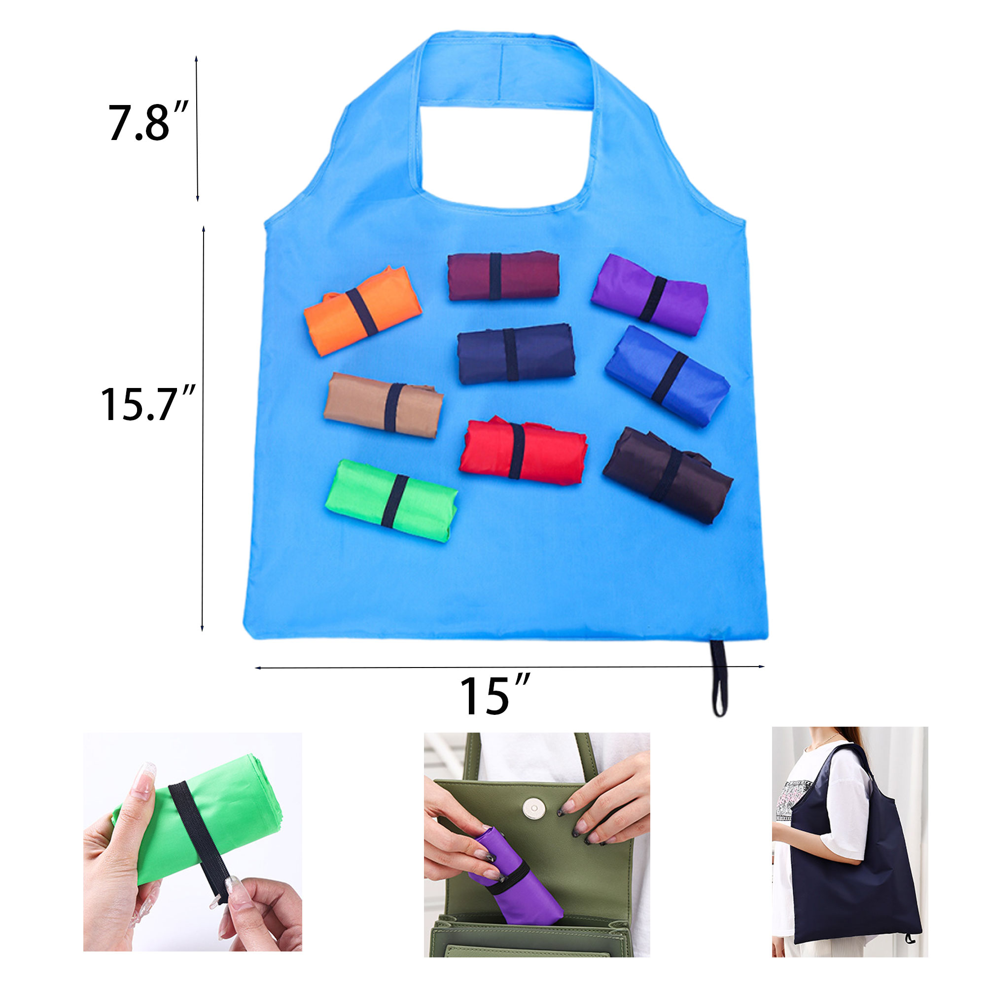Folding Grocery Tote Bag 2