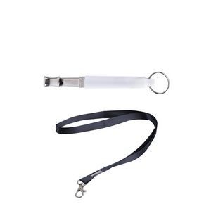 Adjustable Paw Shaped Pet Training Sound Clicker With Key Ring 18