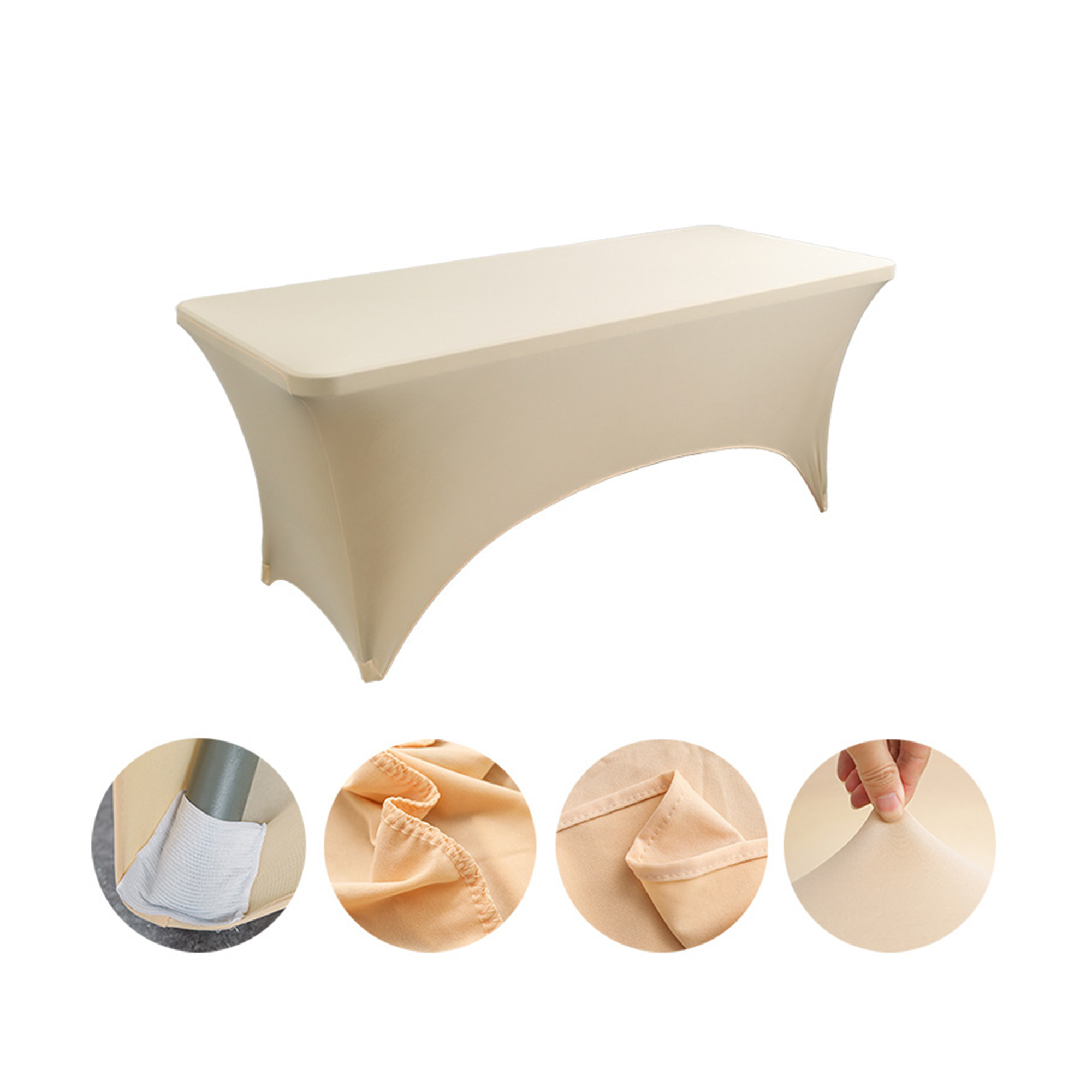 Six Foot Elastic Table Cover For Hotel And Restaurant Use 27