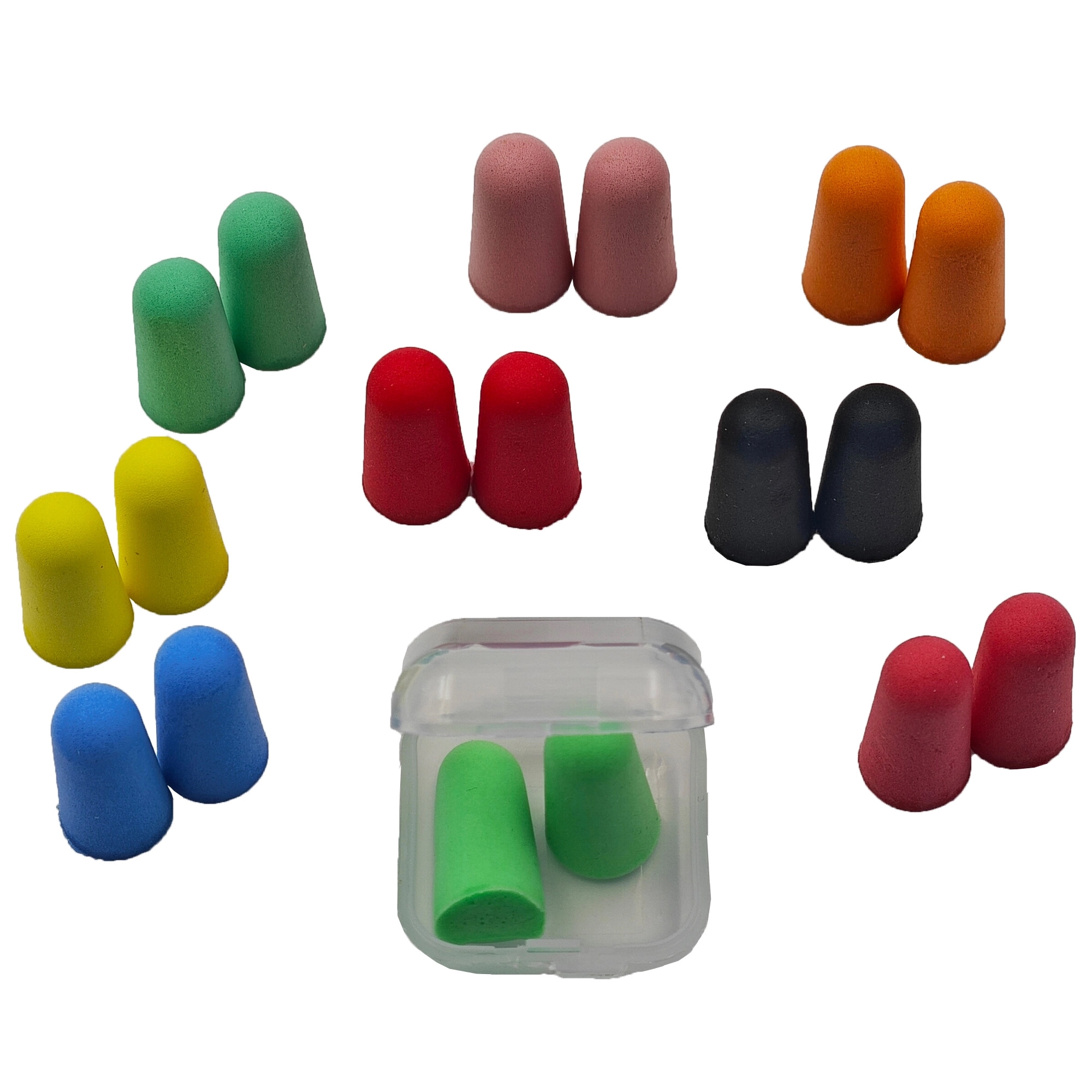 Soft Foam Hearing Protection Earplugs with Case 4