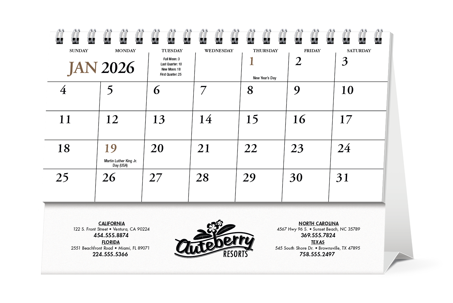 HotLine® Products Scenic America® Desk Tent Calendar 31