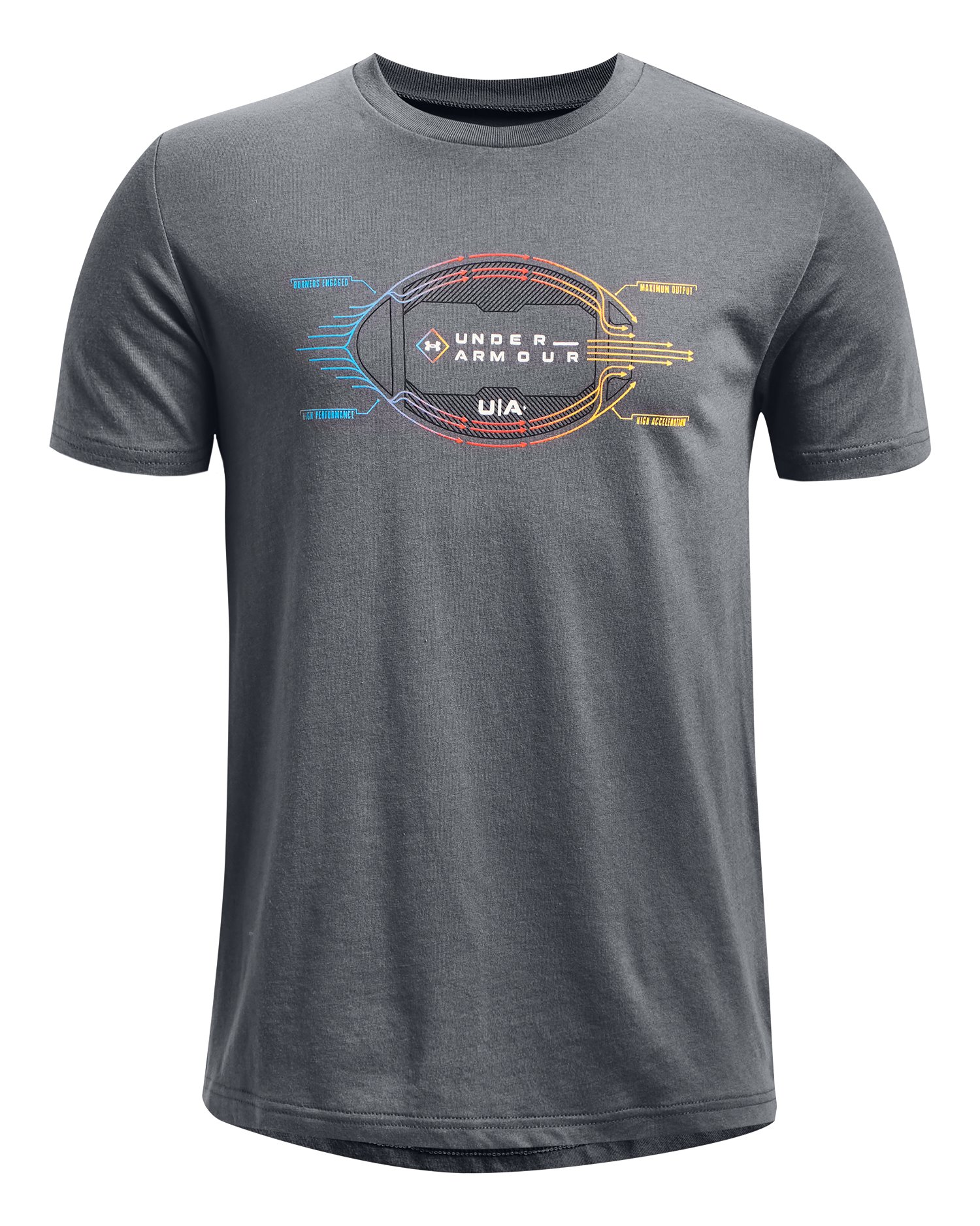 UA Schematic Football Boys' Short Sleeve 3