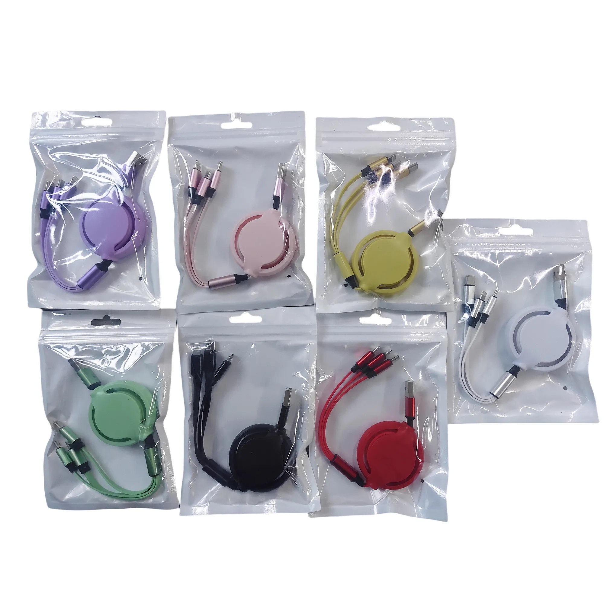 Retractable Portable 3-in-1 Charging Cable 6