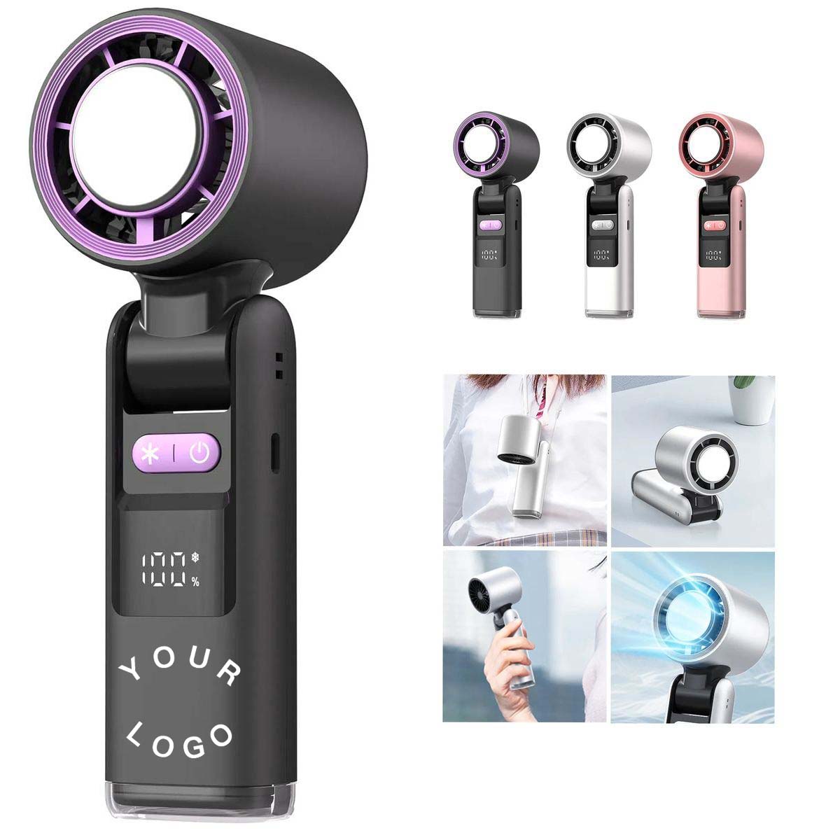 Rechargeable Fan with Long Lasting 4000mAh Battery 1