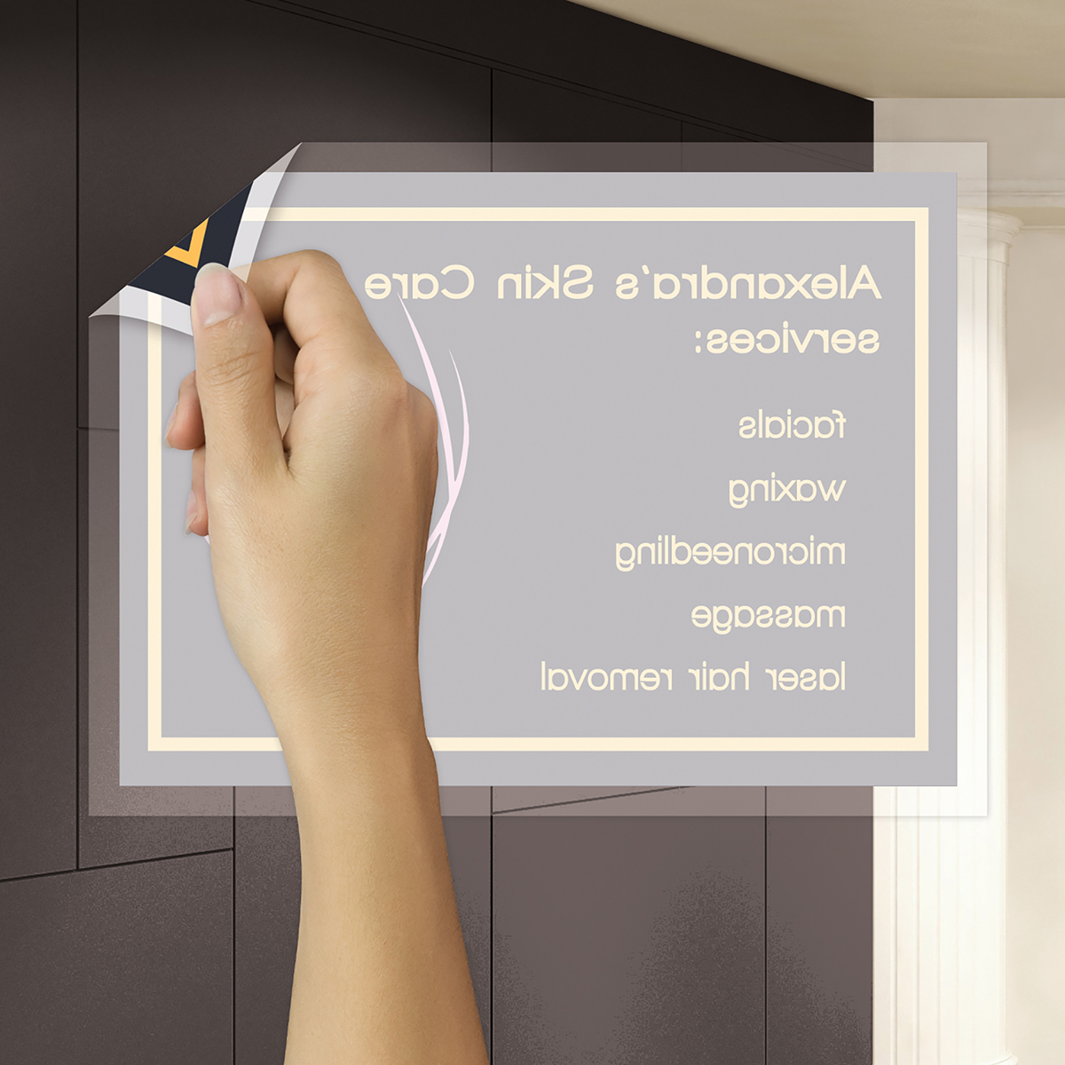 6" x 8" Inside Window Static Cling 5