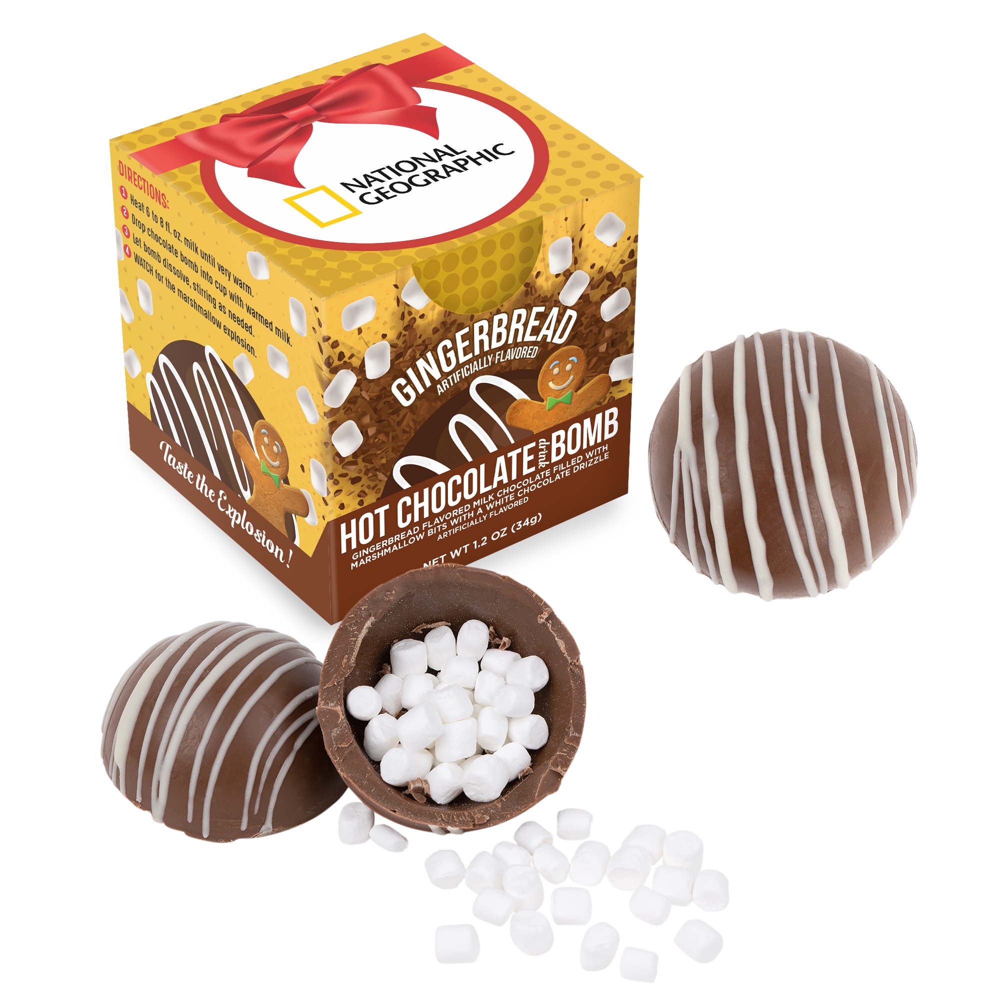 Hot Chocolate Bomb Gingerbread Flavor in Full Color Box 2
