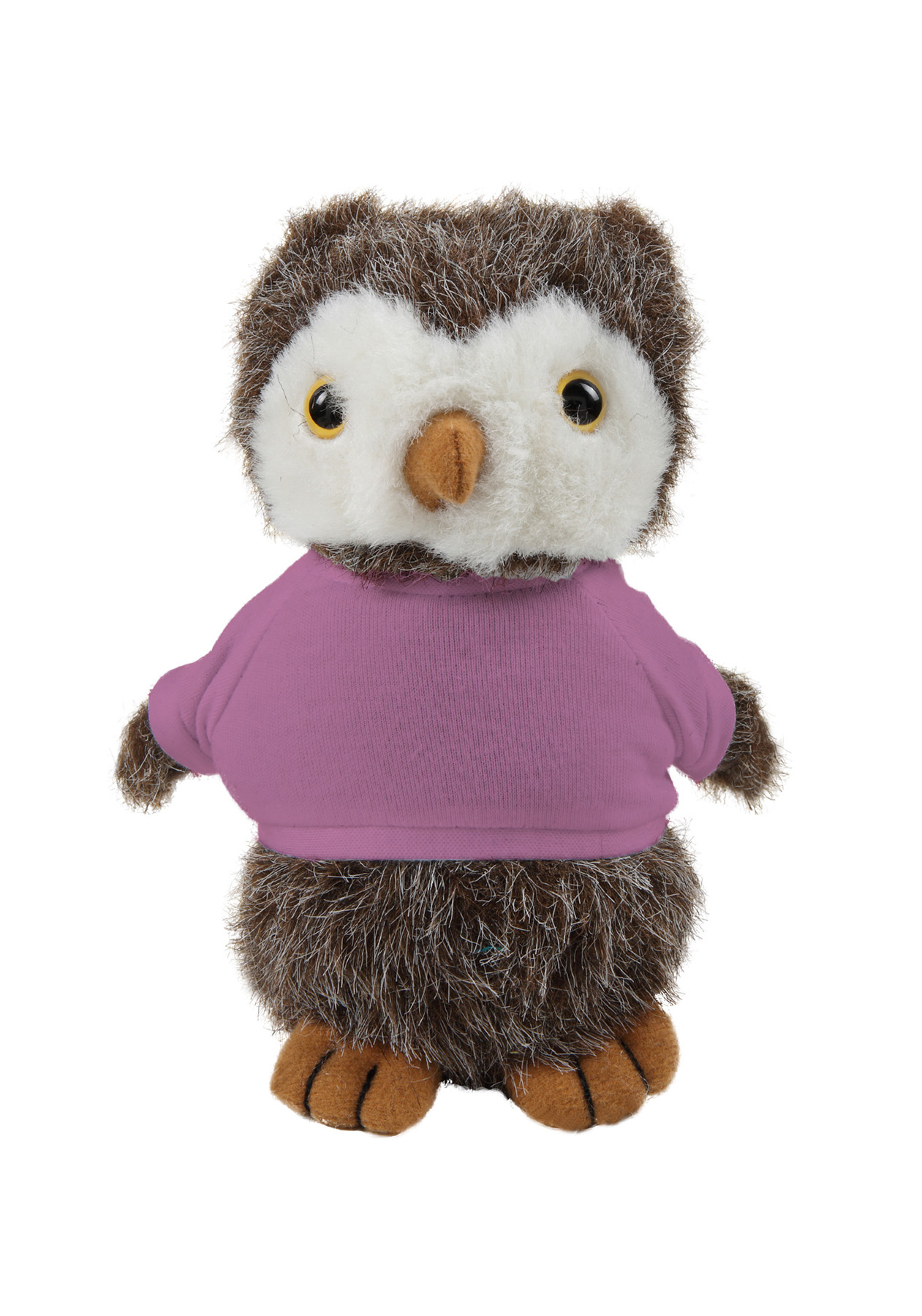 Soft Plush Standing Owl wearing a T-Shirt 2