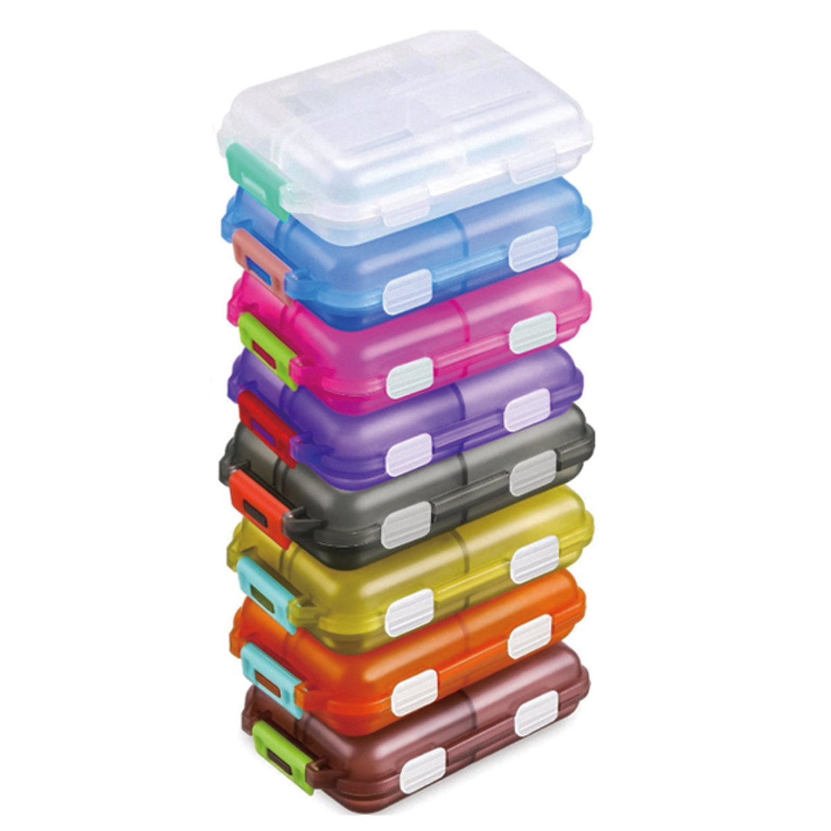 10-Compartment Pill Box with 147 Medication Label Stickers 5