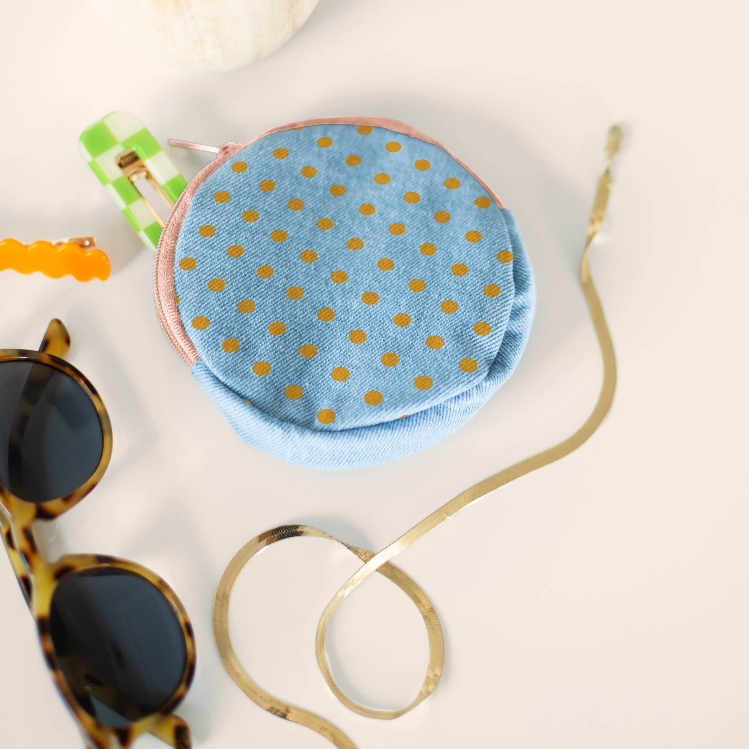 DIME PIECE POUCH - DENIM