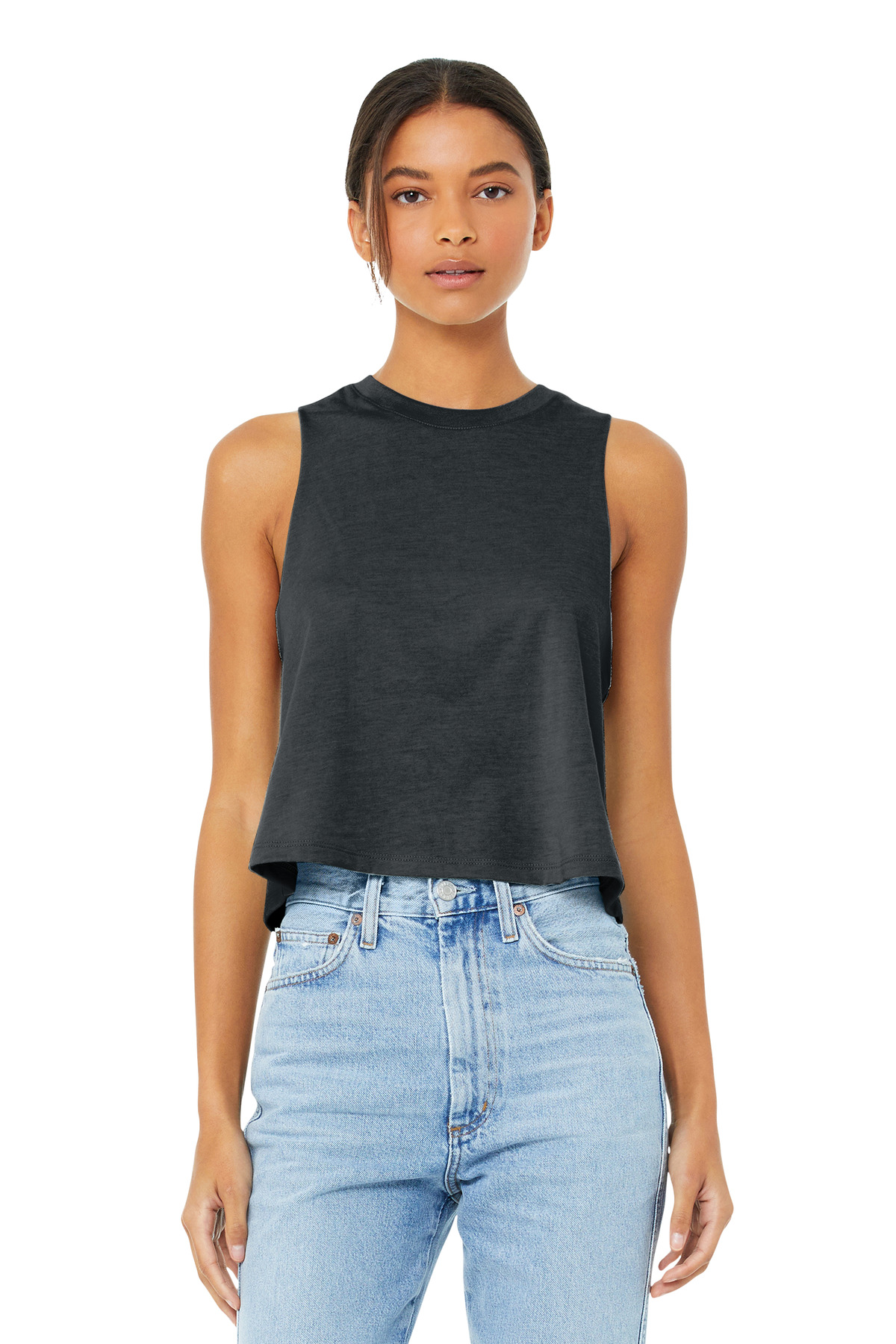 BELLA+CANVAS Women's Racerback Cropped Tank. BC6682 17