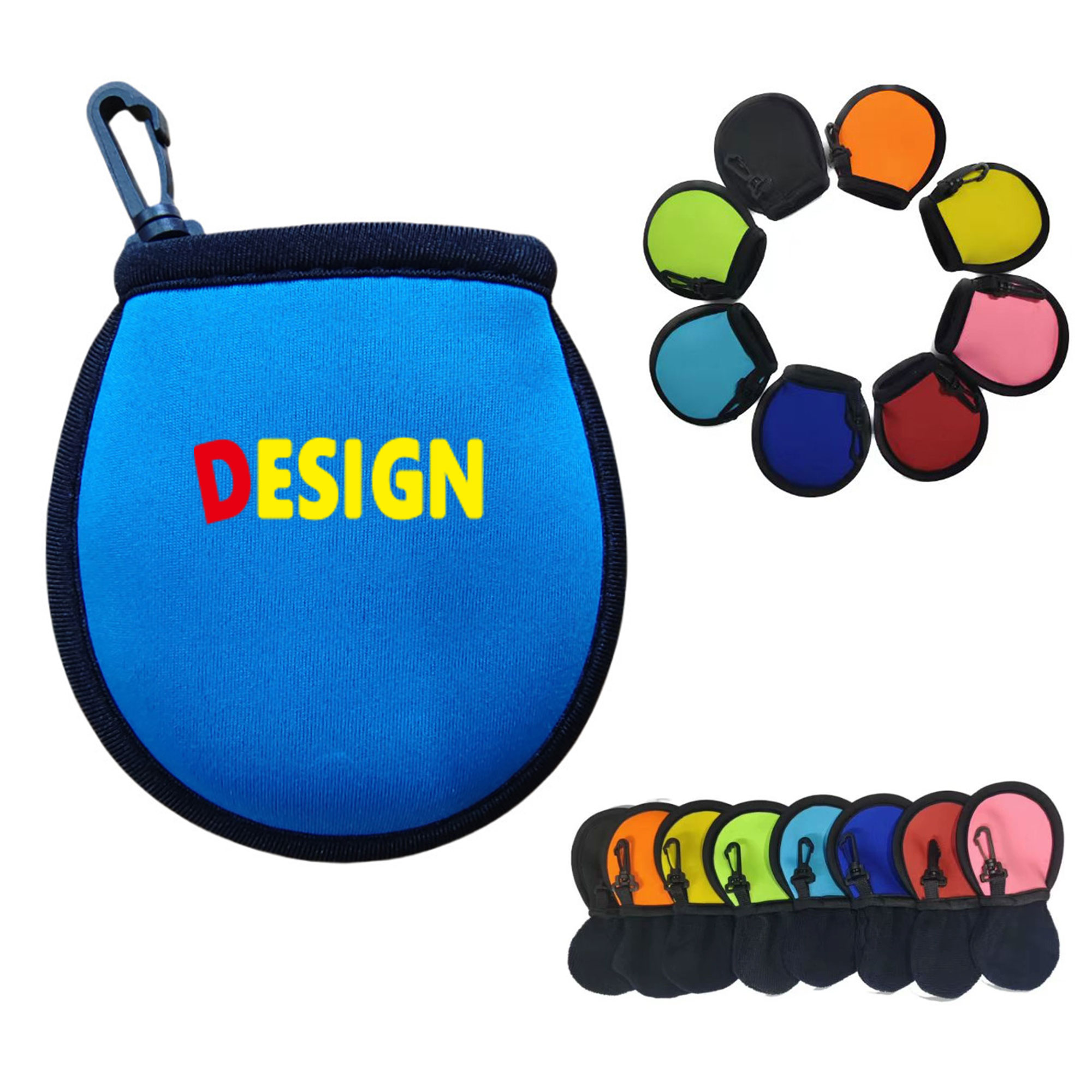 Multi - Color Neoprene Golf Ball Cover 1