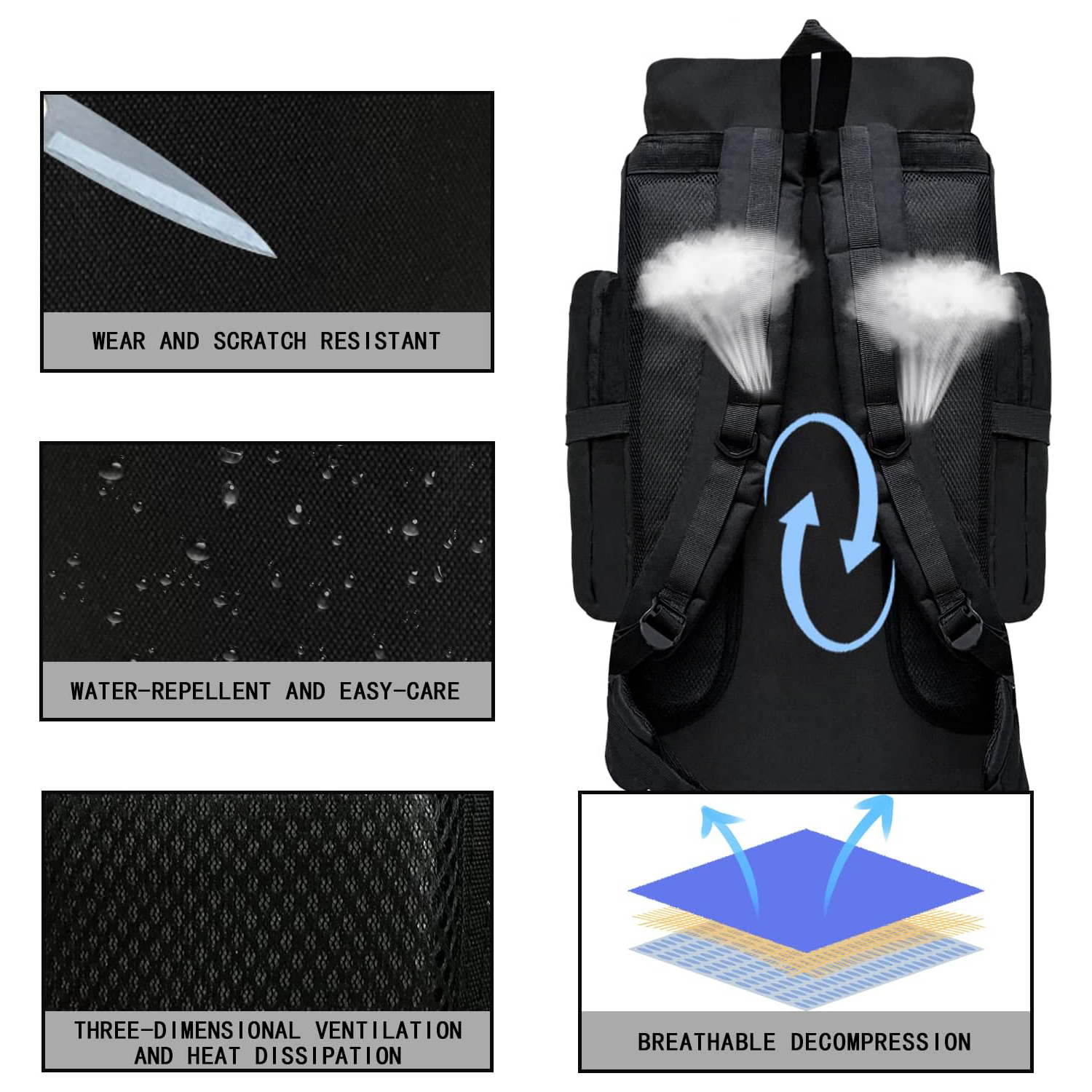 80L Large Capacity Travel Backpack 3