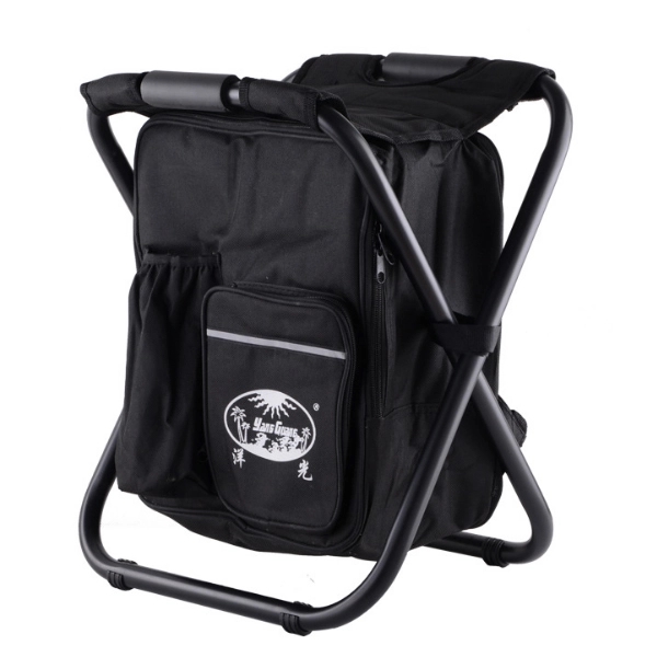 Folding Camping Fishing Chair Stool Backpack with Cooler 5