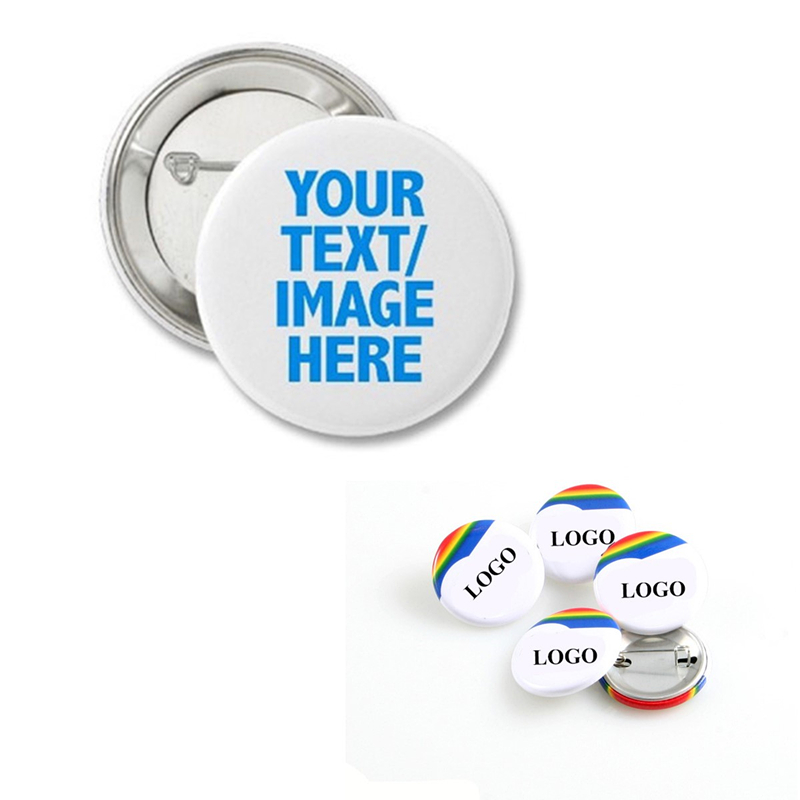 Tinplate Button Pin Round Badge Circle Brooches 1