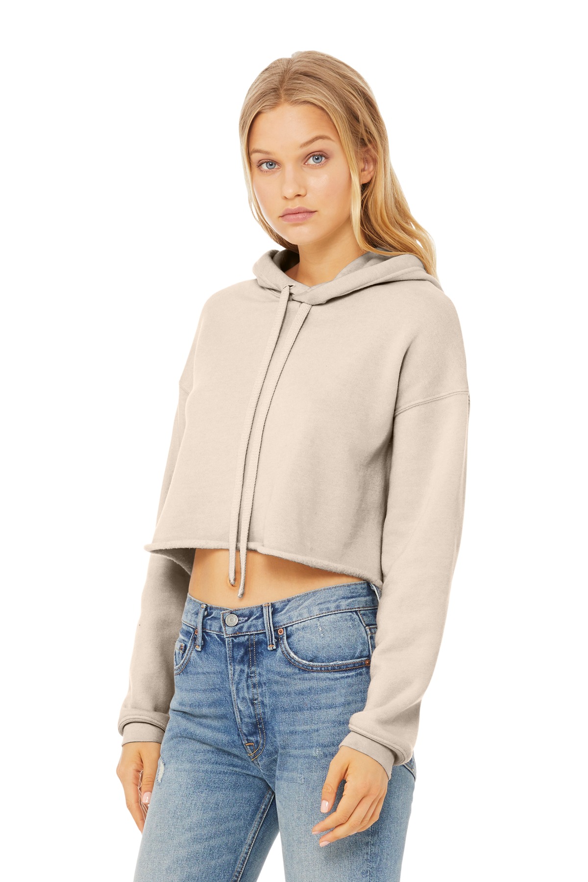 BELLA+CANVAS Women's Sponge Fleece Cropped Fleece Hoodie. BC7502 38