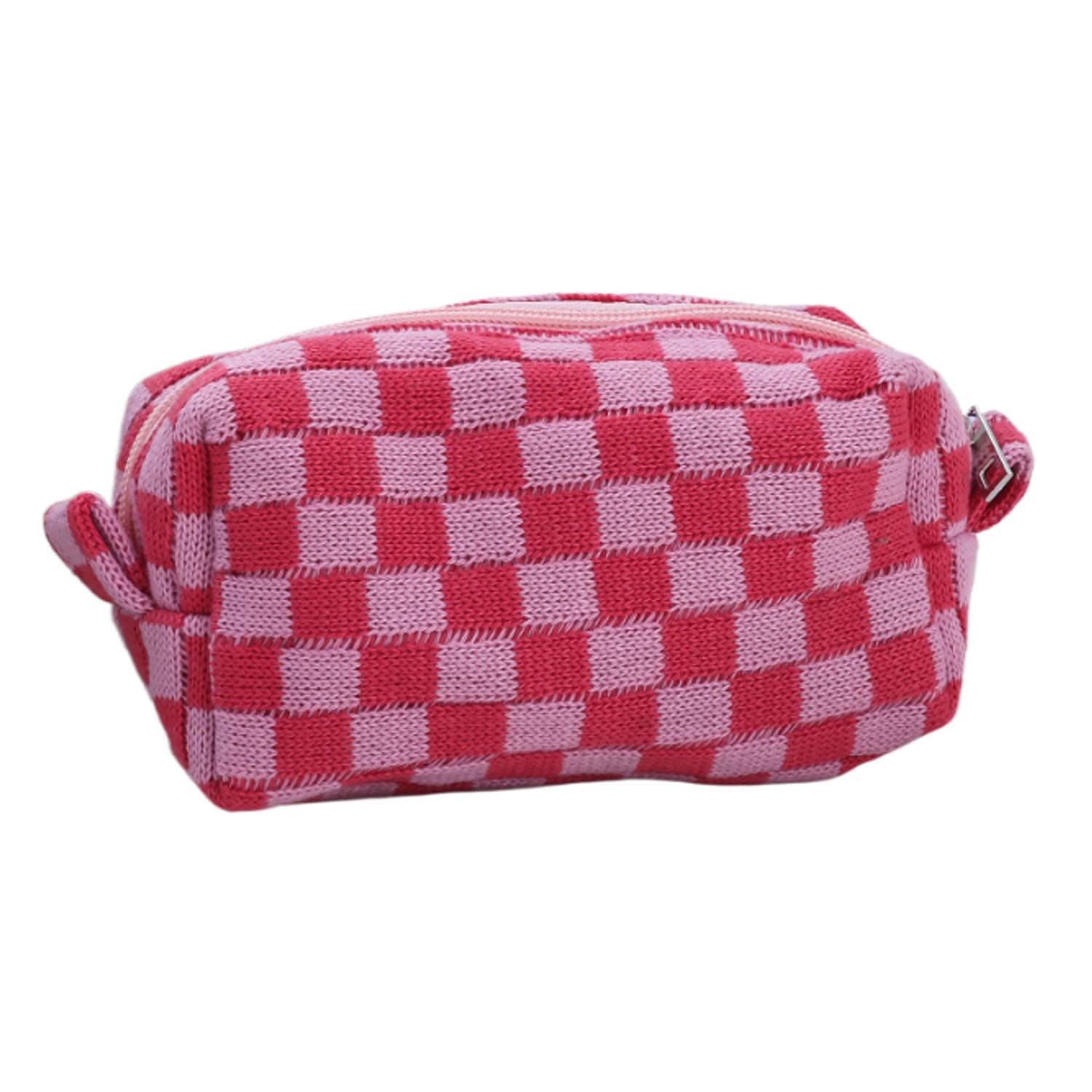 Checkered Makeup Bag 9