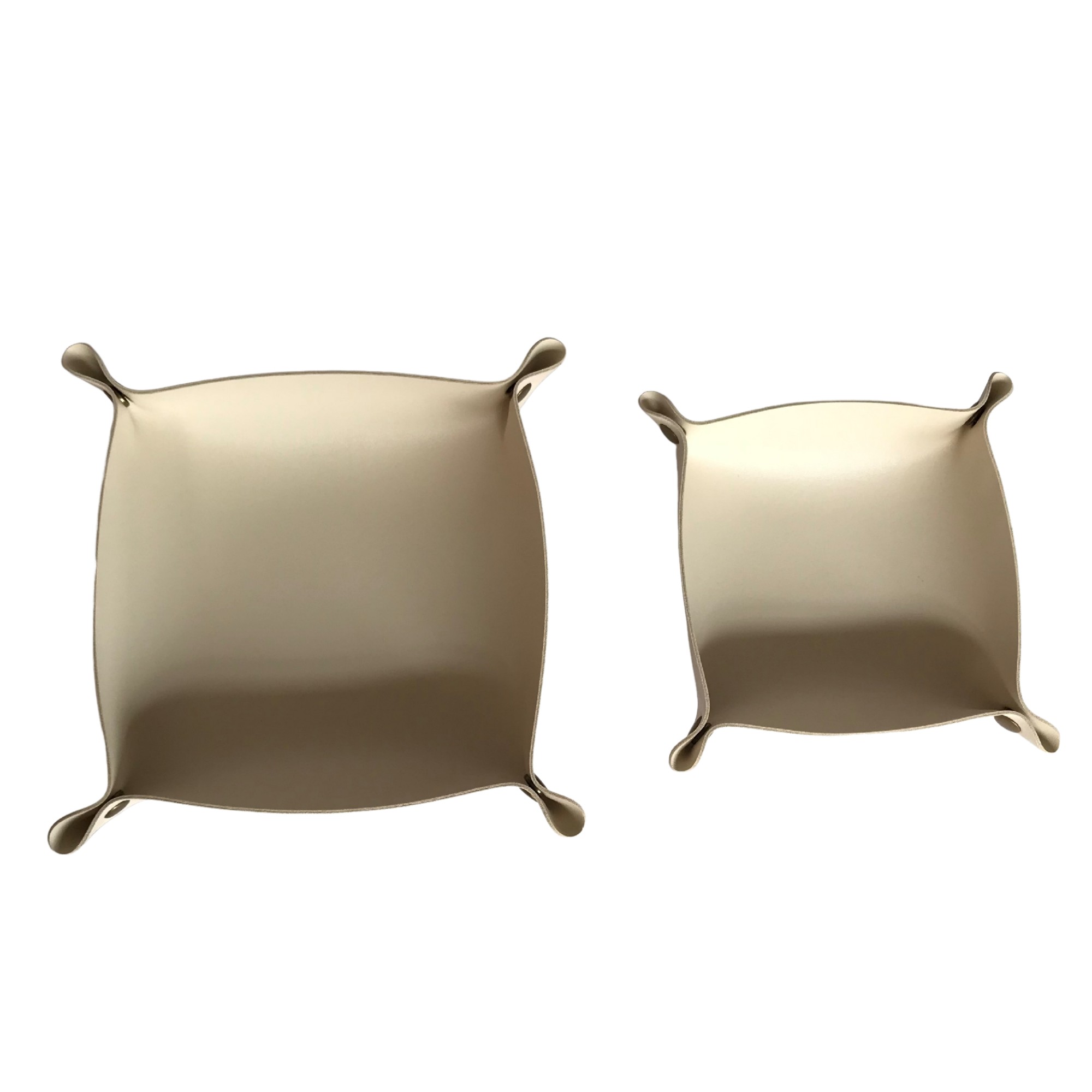 PU Leather Foldable Valet Tray With Snap Corners 7.87" 21