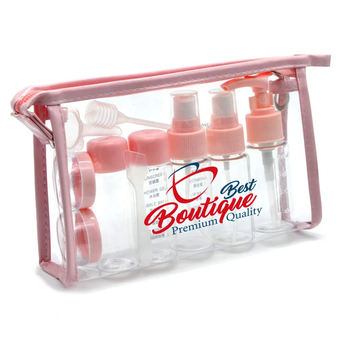 11 Pack Leak Proof Portable Empty Plastic Travel Bottles Kit 7