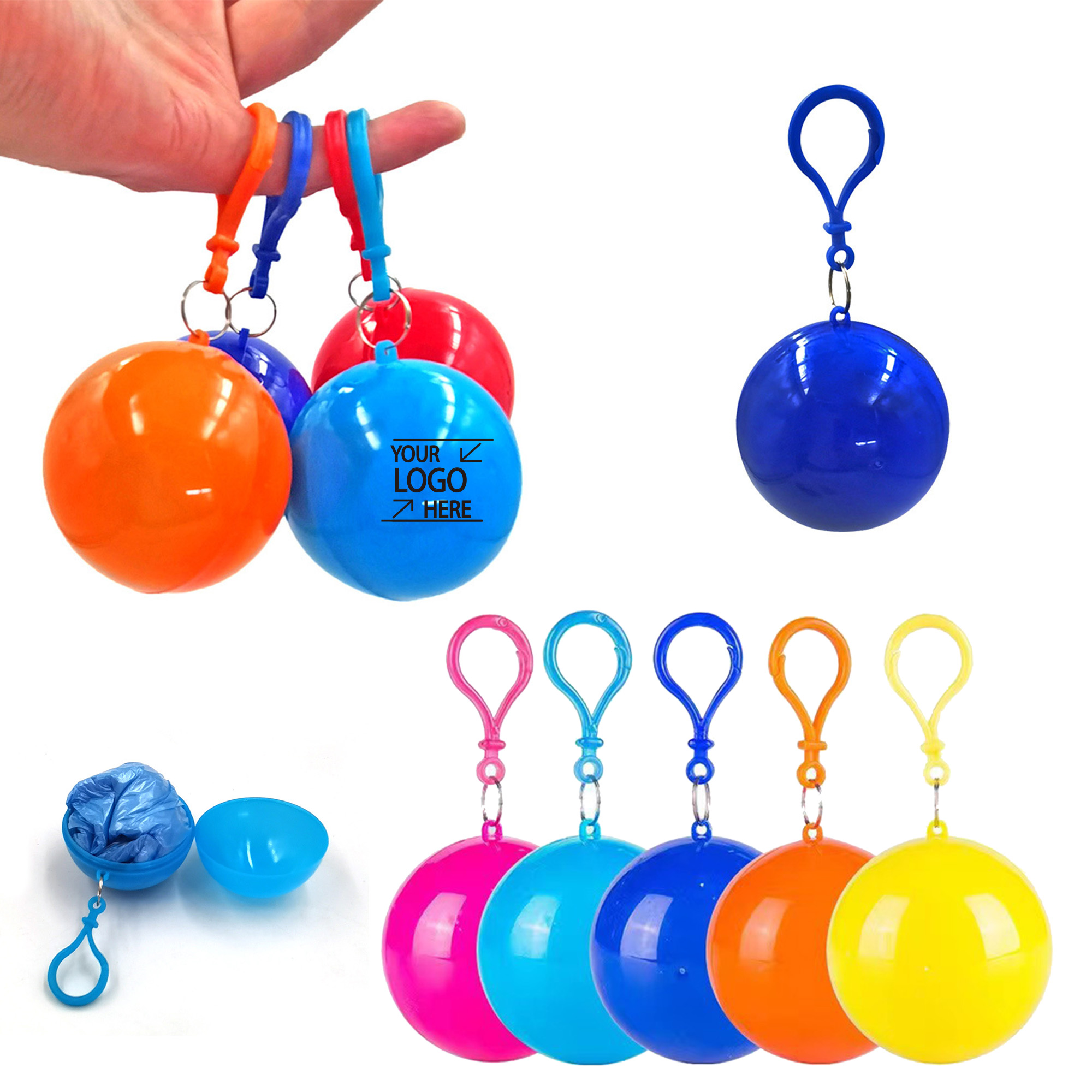 Portable Raincoat in a Ball Shape 2