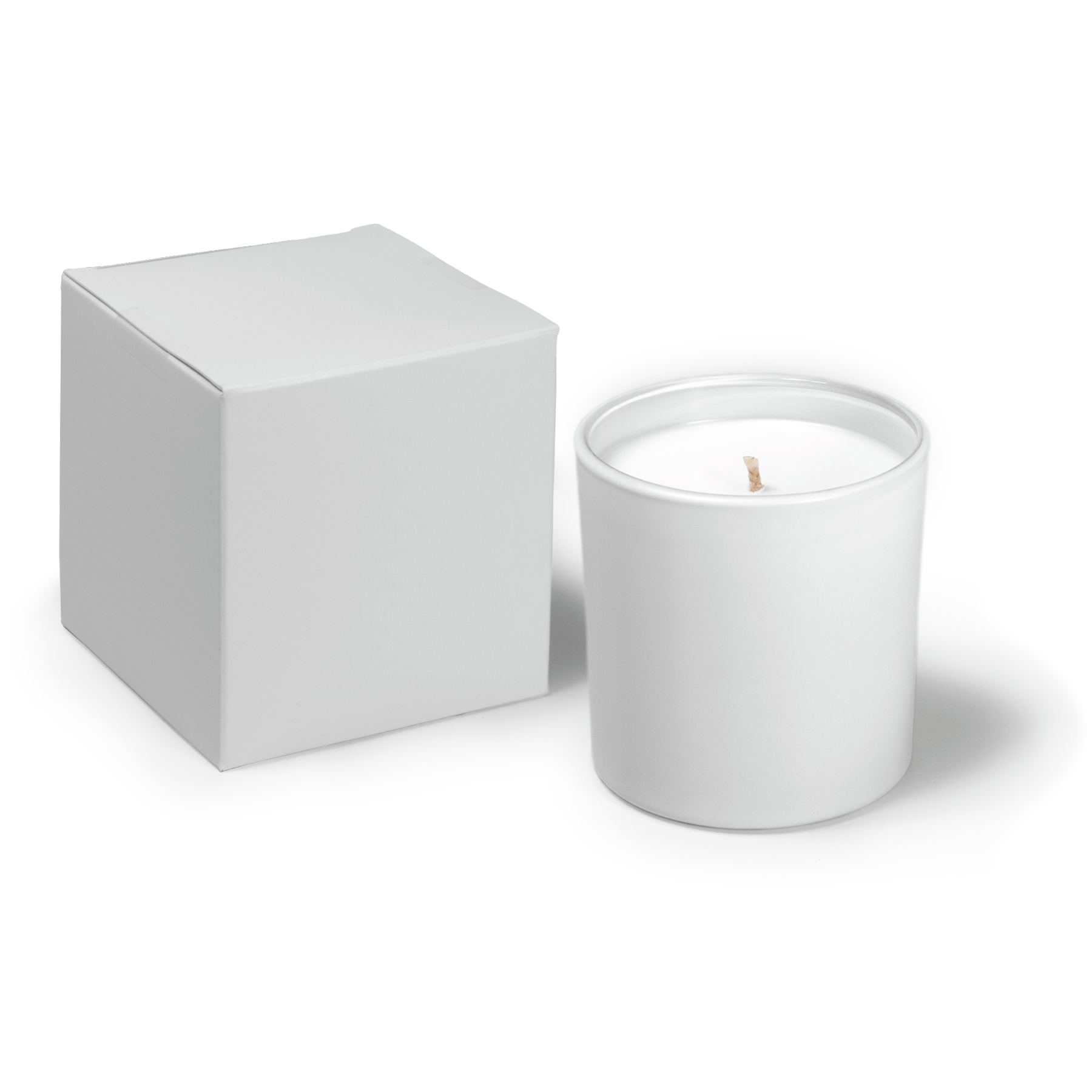 9 oz White Candle with Gift Box Printed