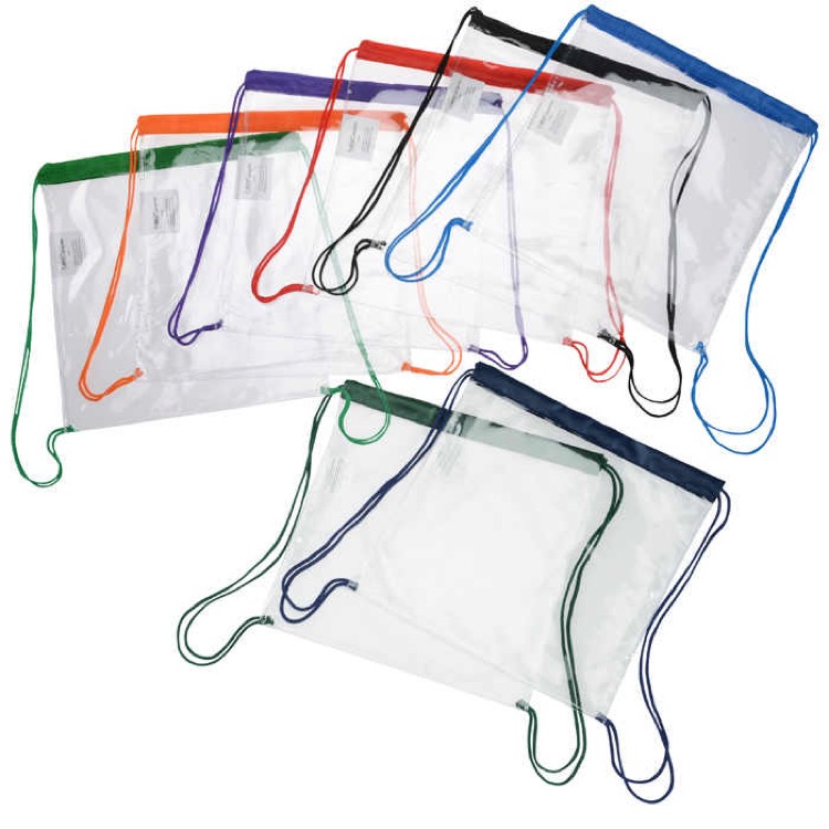 Clear Drawstring Bag,Transparent PVC Backpack 3
