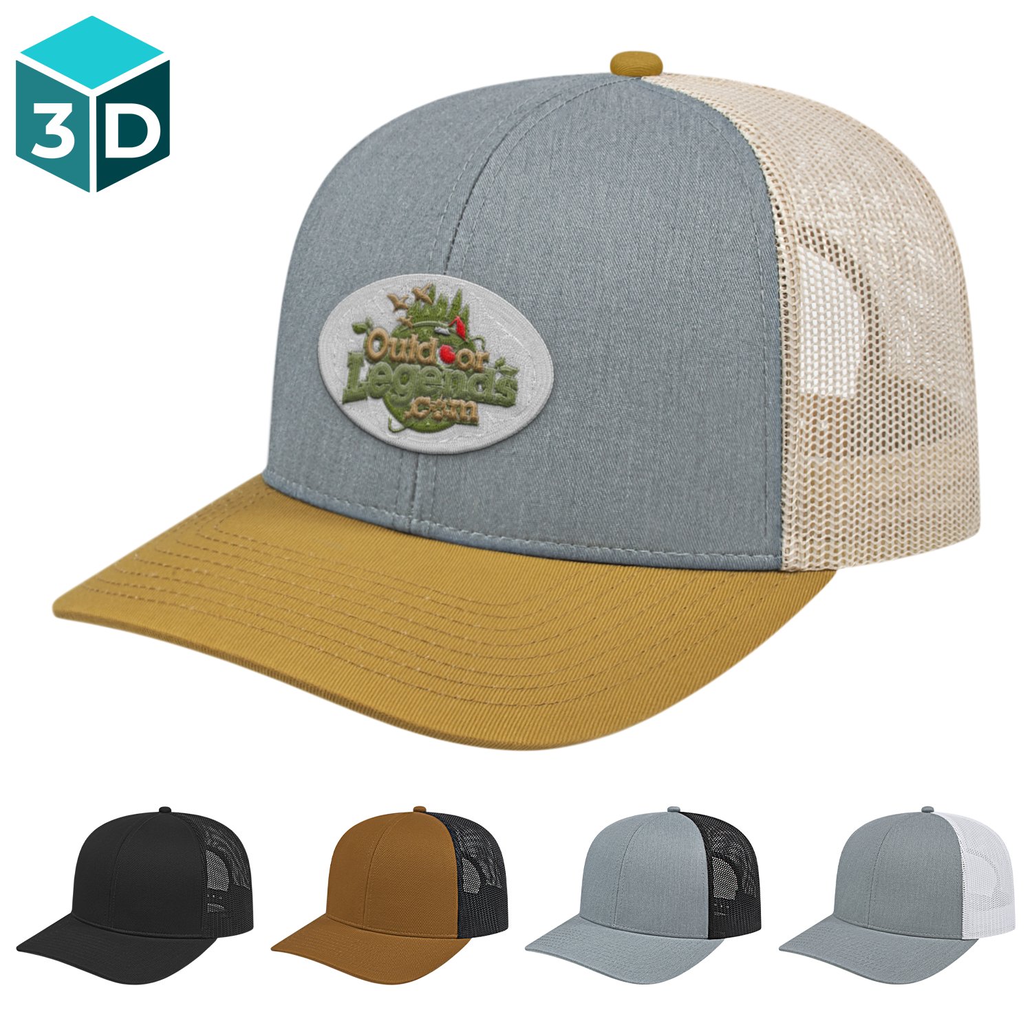 C A Poly Cotton Mesh Back Cap 23