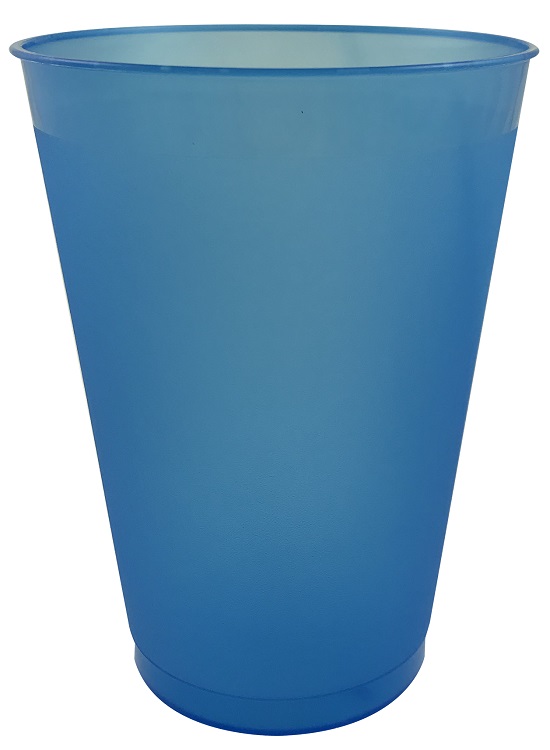 12 oz Frosted Translucent Plastic Stadium Cup