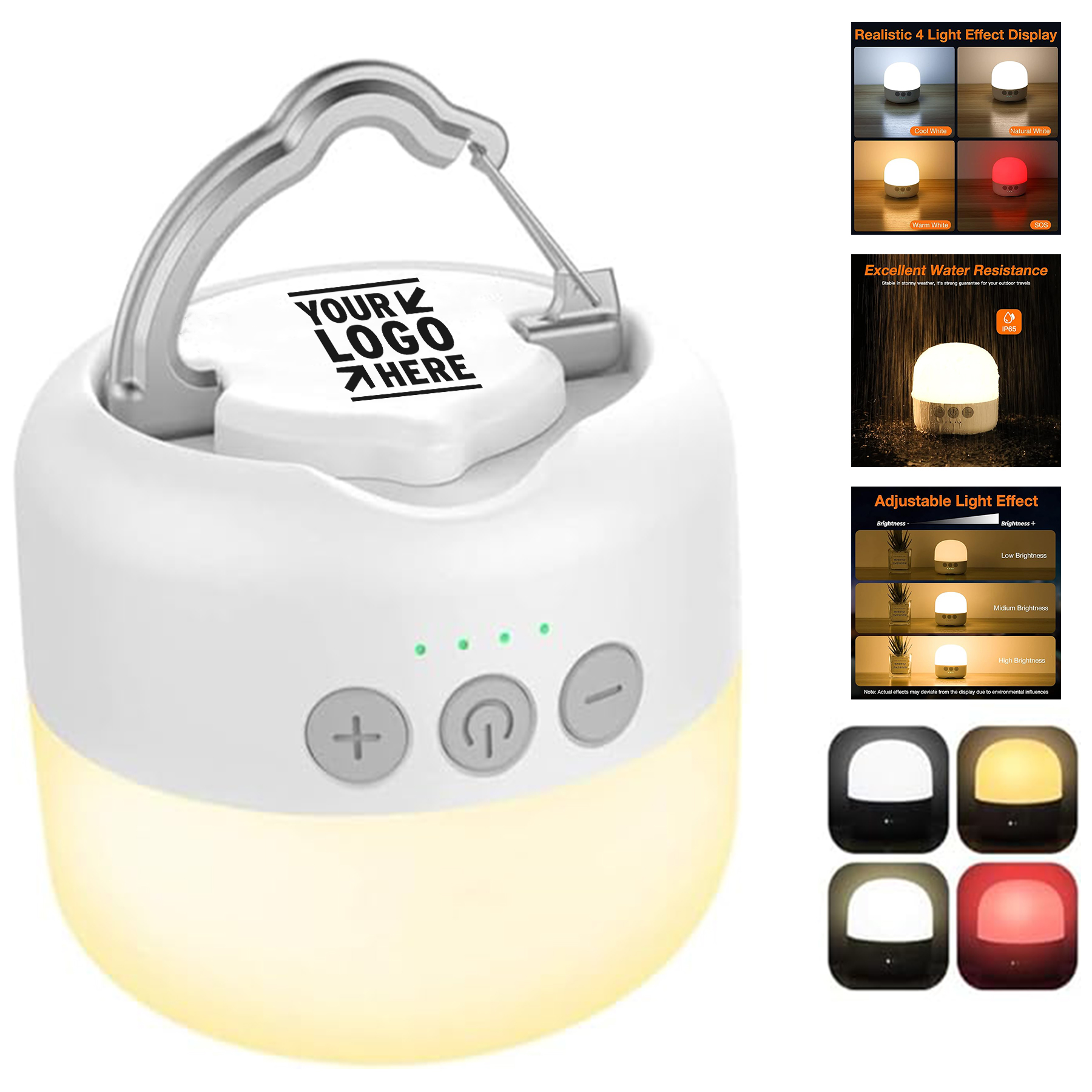 4 Modes Up To 150H Running Time LED Power Bank 6400mAh Camping Tent Light
