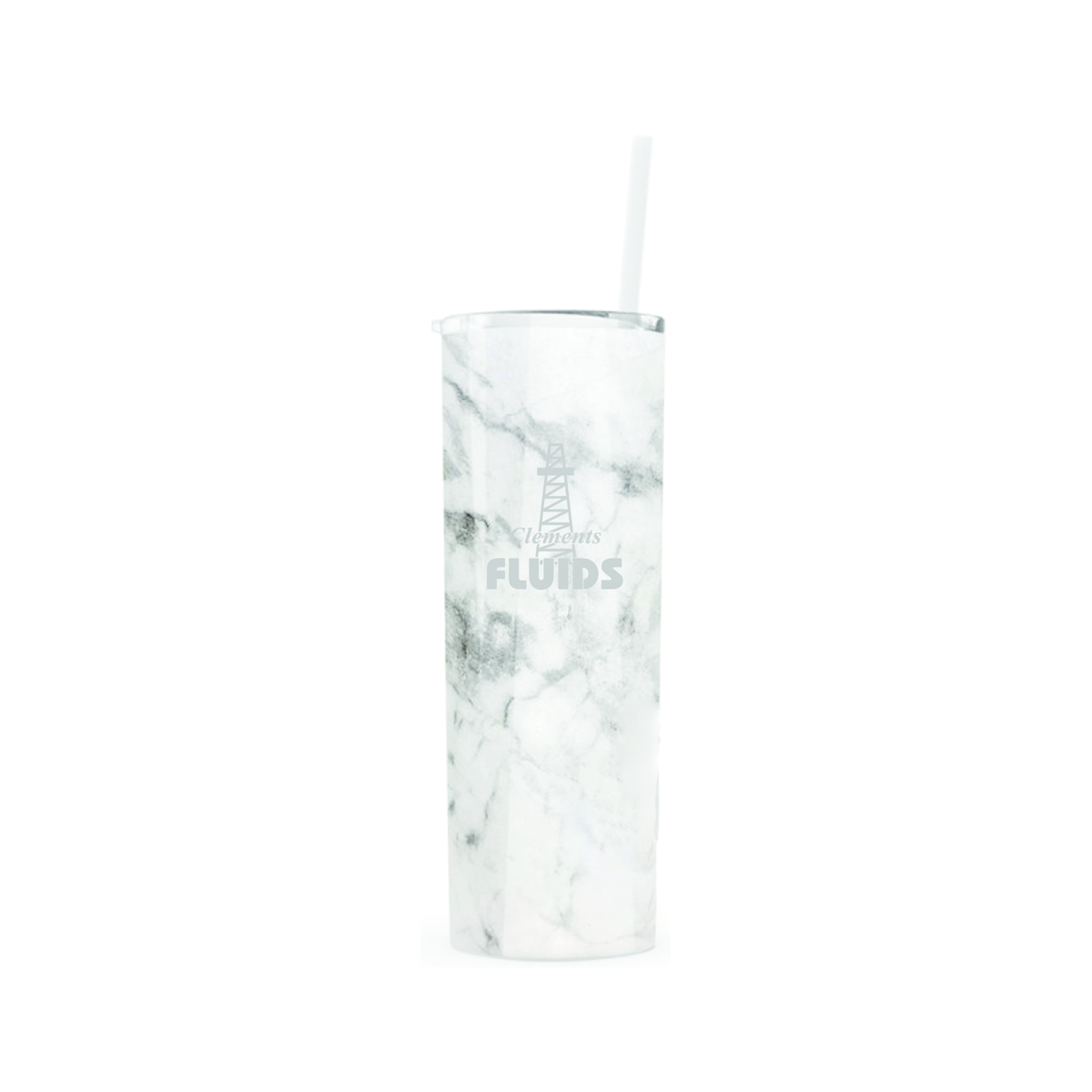 20 Oz. Maars Gray Marble Skinny Steel Tumbler