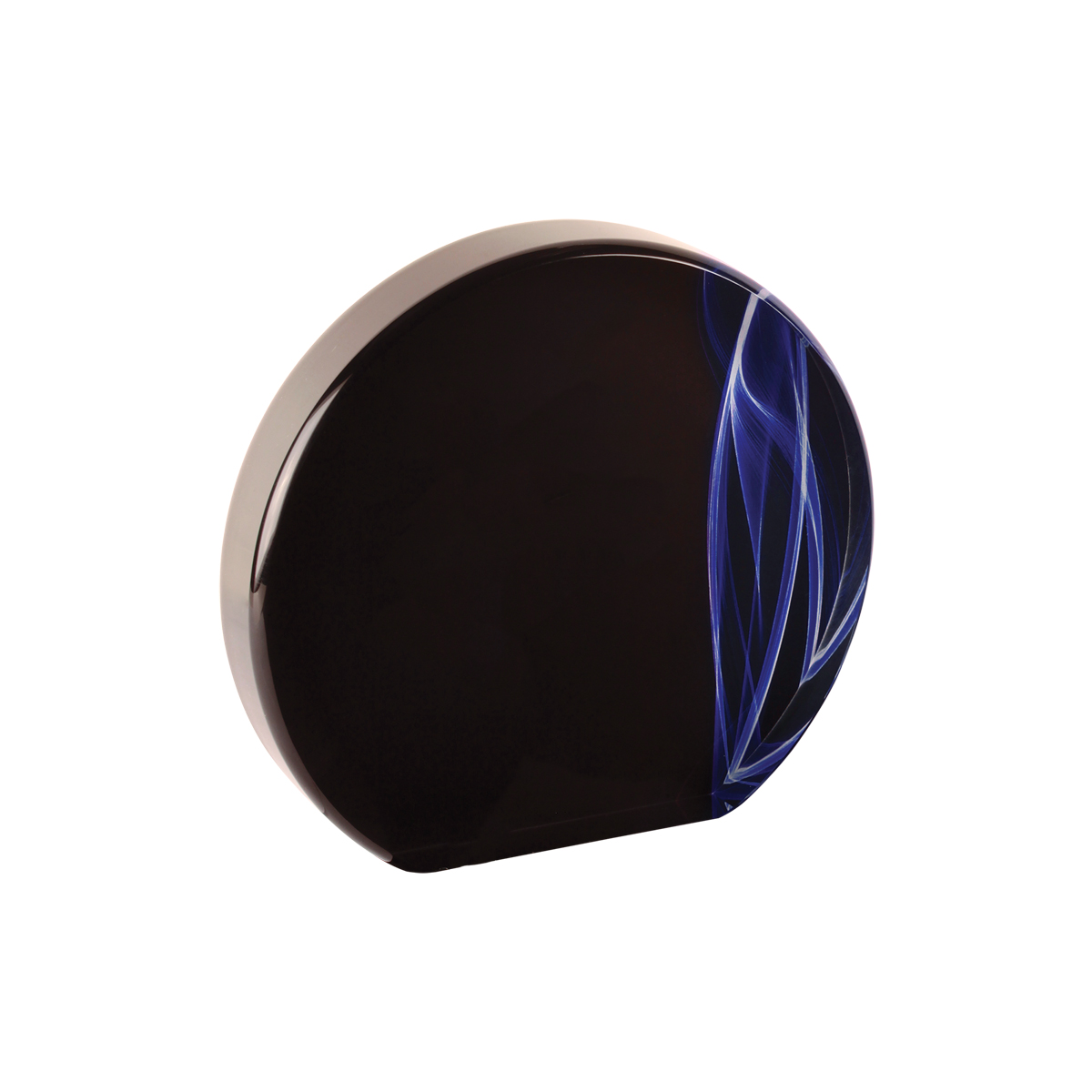 5" Round Blue Vapor Acrylic 3