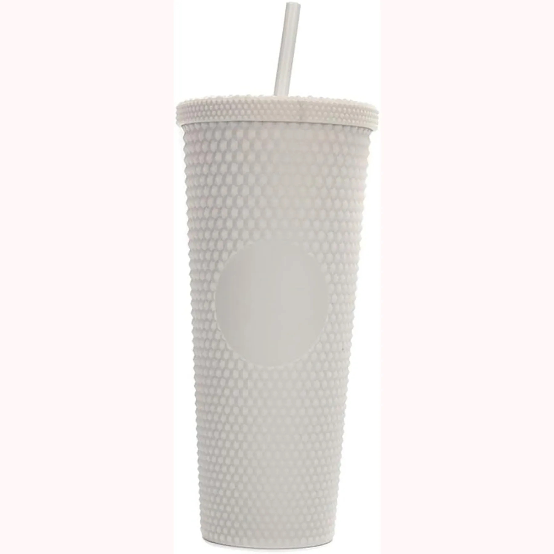 Double Layer Plastic Straw Cup 2