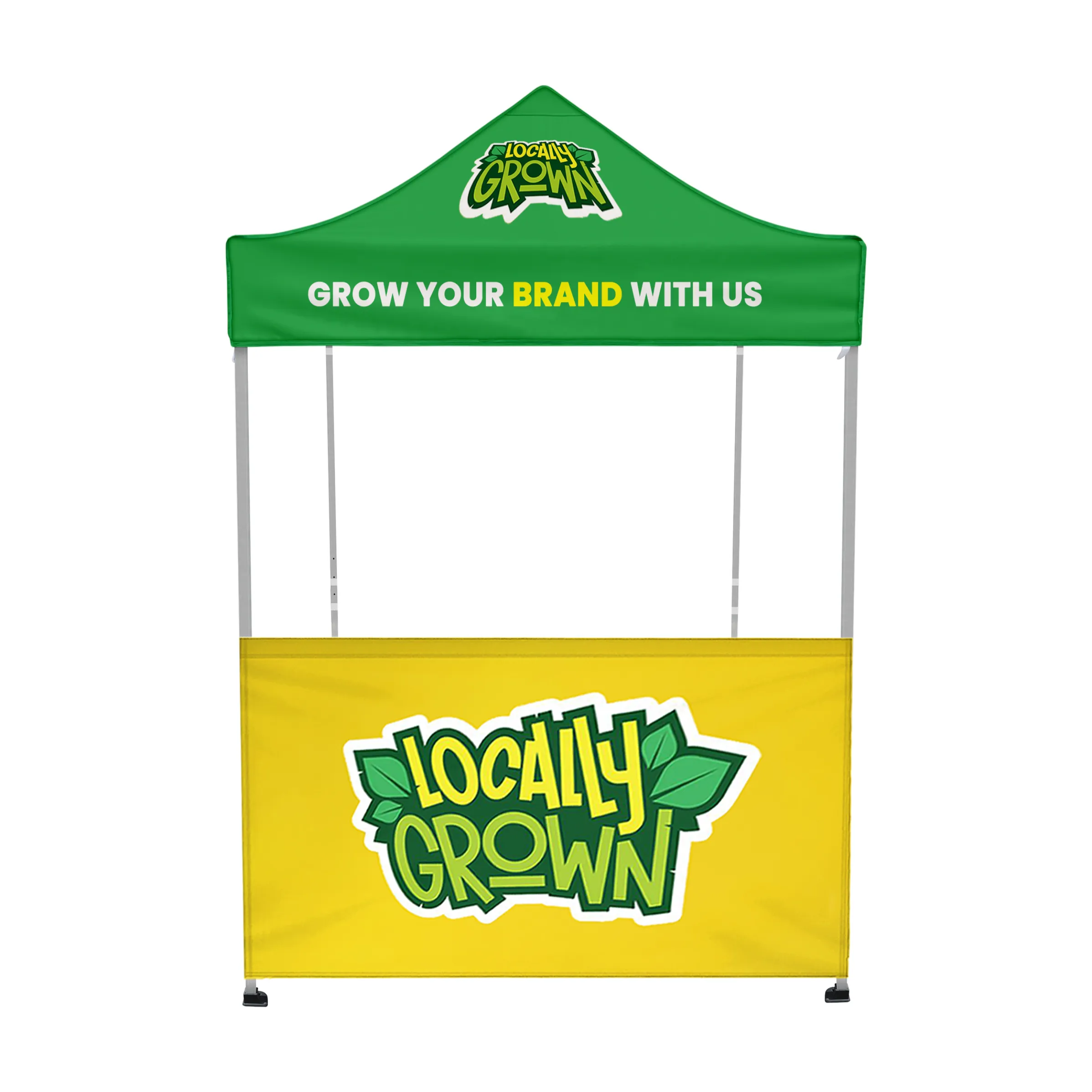6'x6' Tent Canopy with frame and one half wall 9
