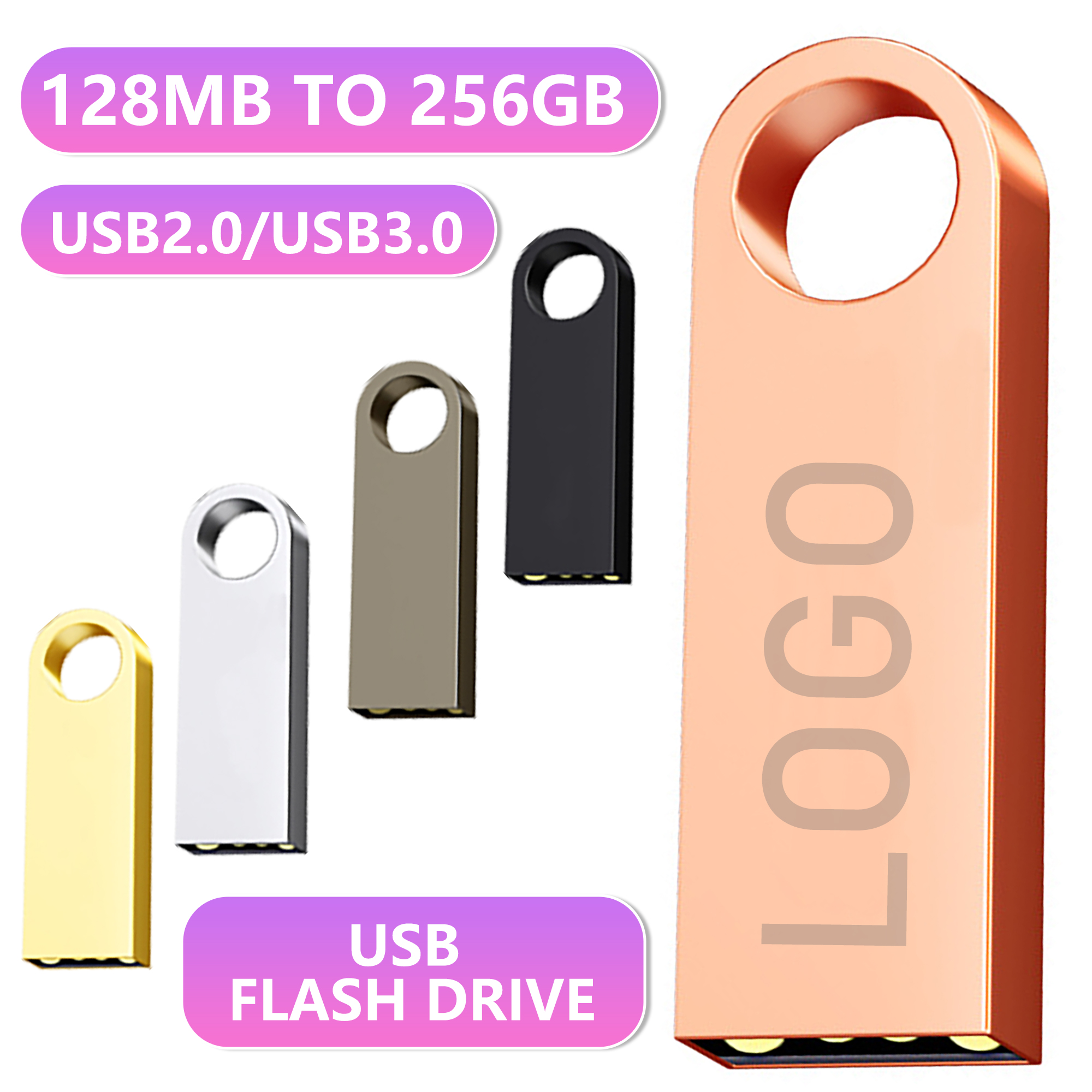 High-capacity high-speed USB flash drive made of zinc alloy 2