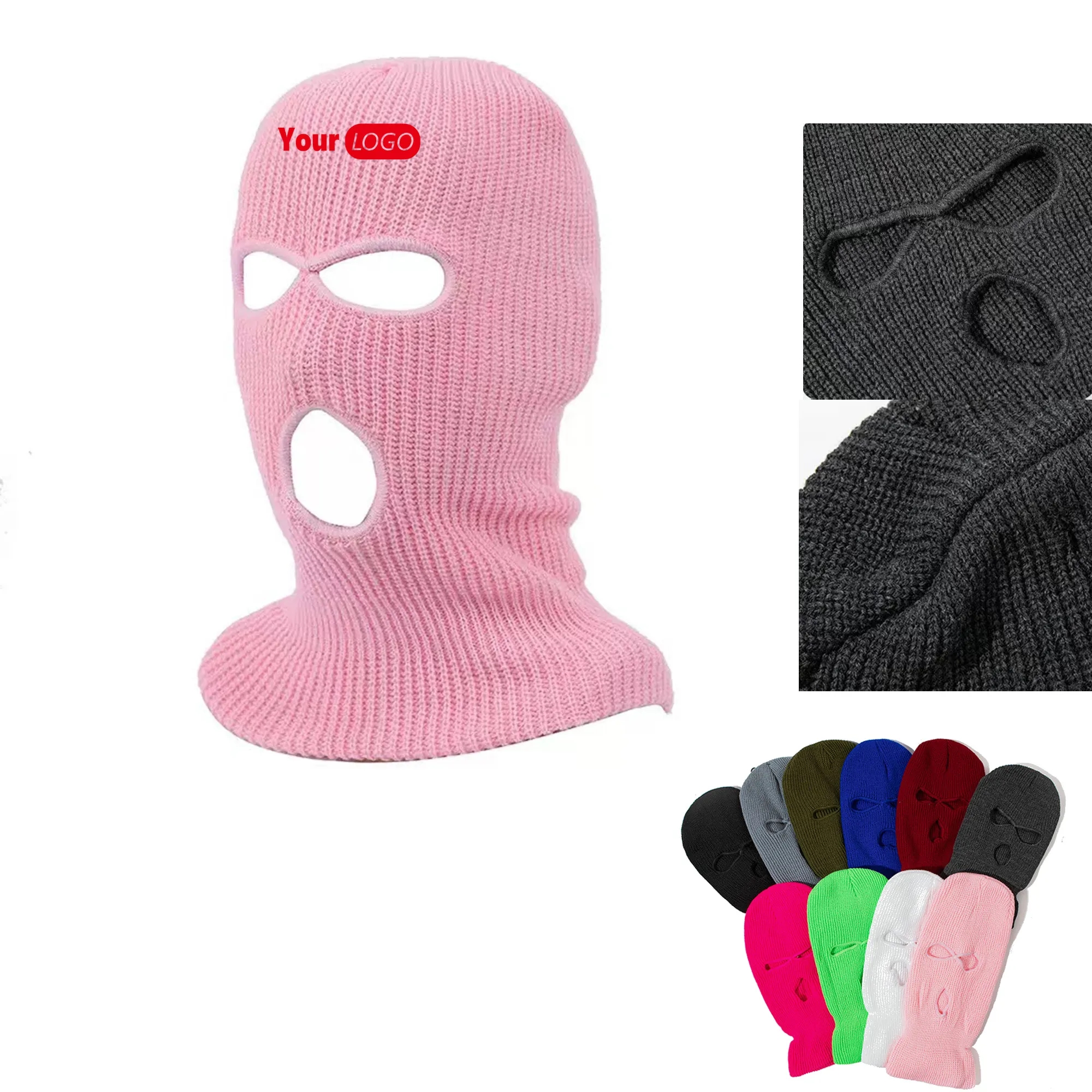 3-Hole Winter Ski Mask MOQ 10pcs 4