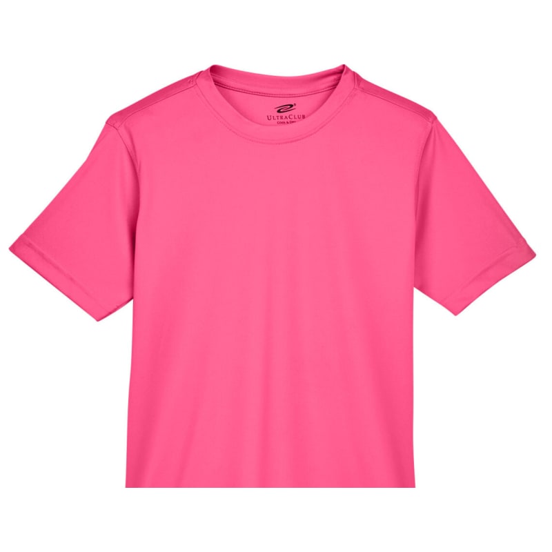 UltraClub Youth Cool & Dry Sport Performance Interlock T-Shirt 14
