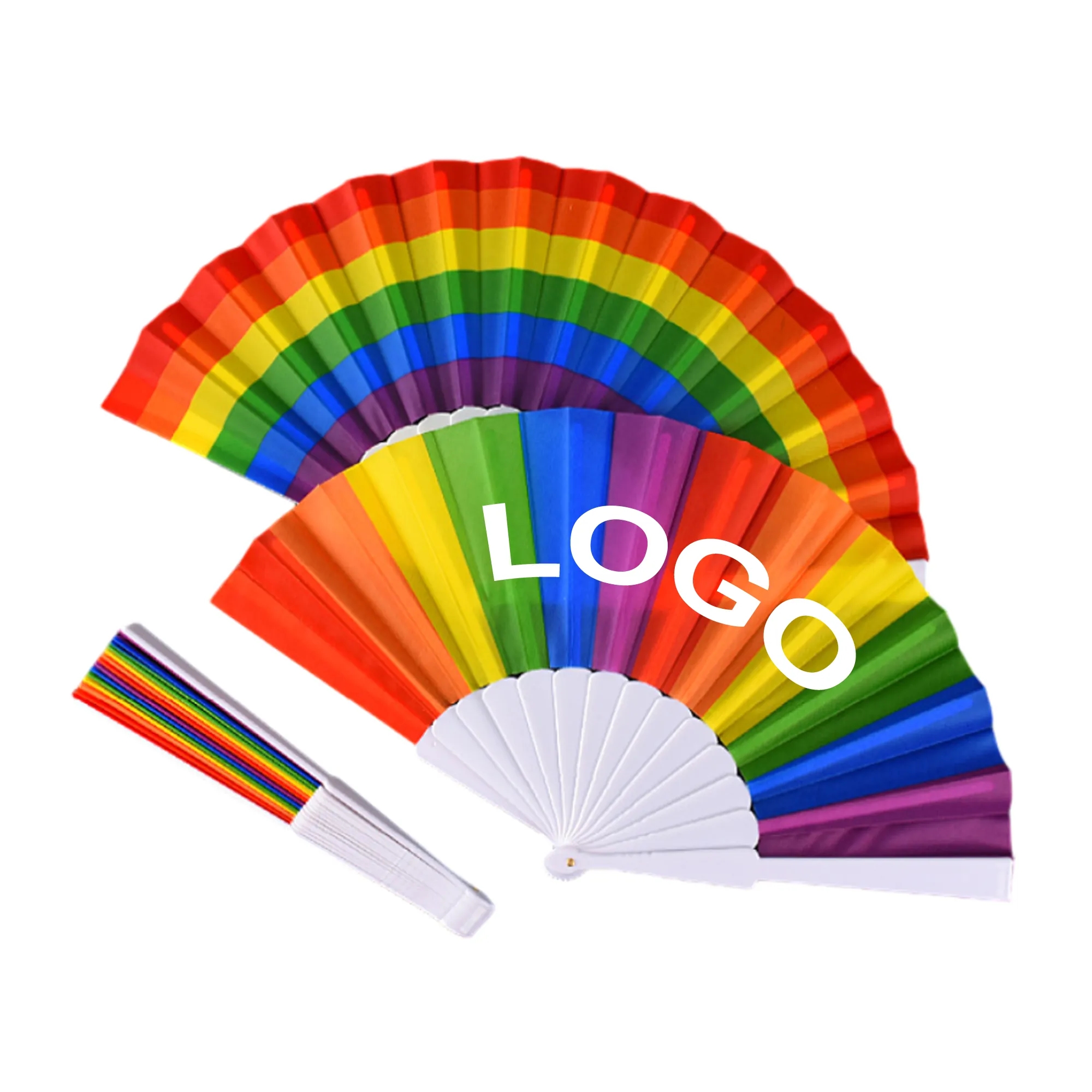 Rainbow Folding Fan 1