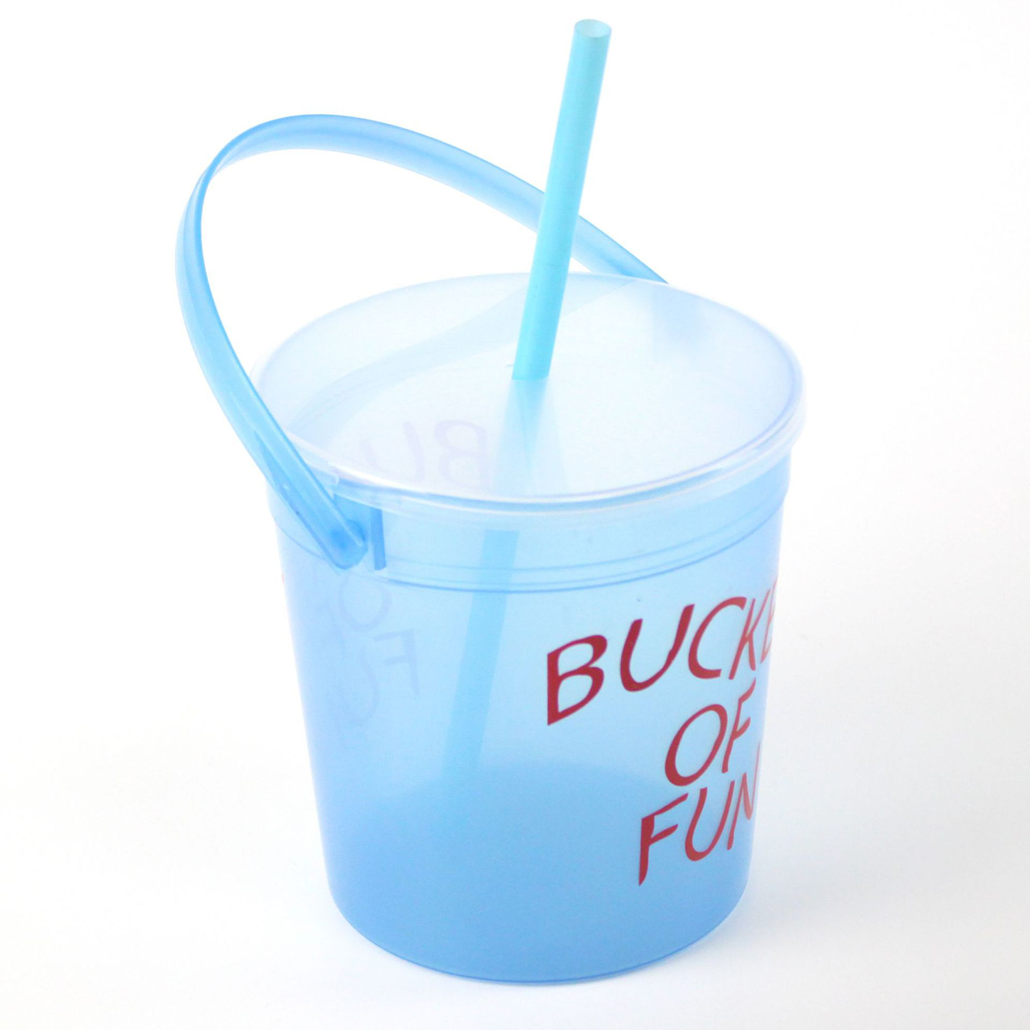 32 Oz Full Color Plastic Punch Pail Drink Bucket 7