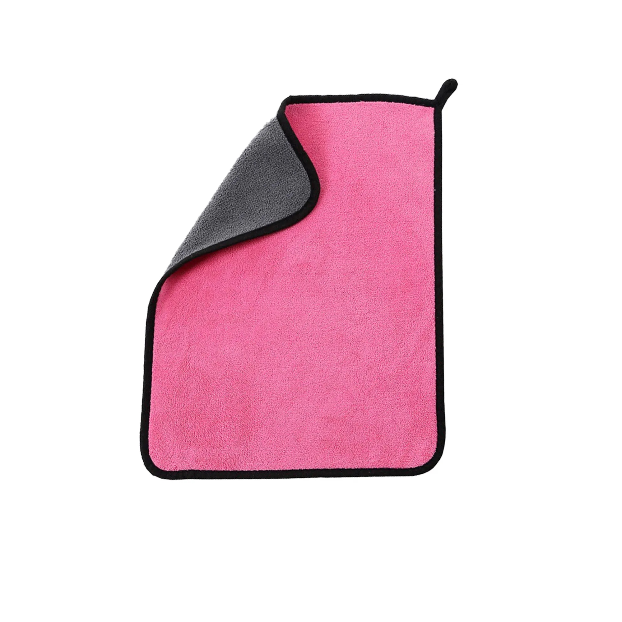 500 GSM Two Color Coral Velvet Thickened Car Cleaning Cloth 2