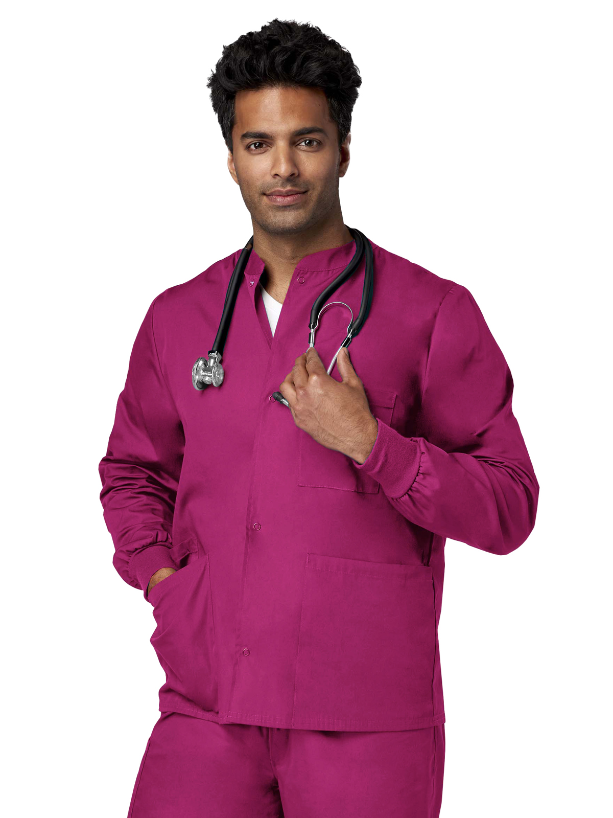 Fundamentals - Unisex 4-Pocket Snap Front Jacket 17