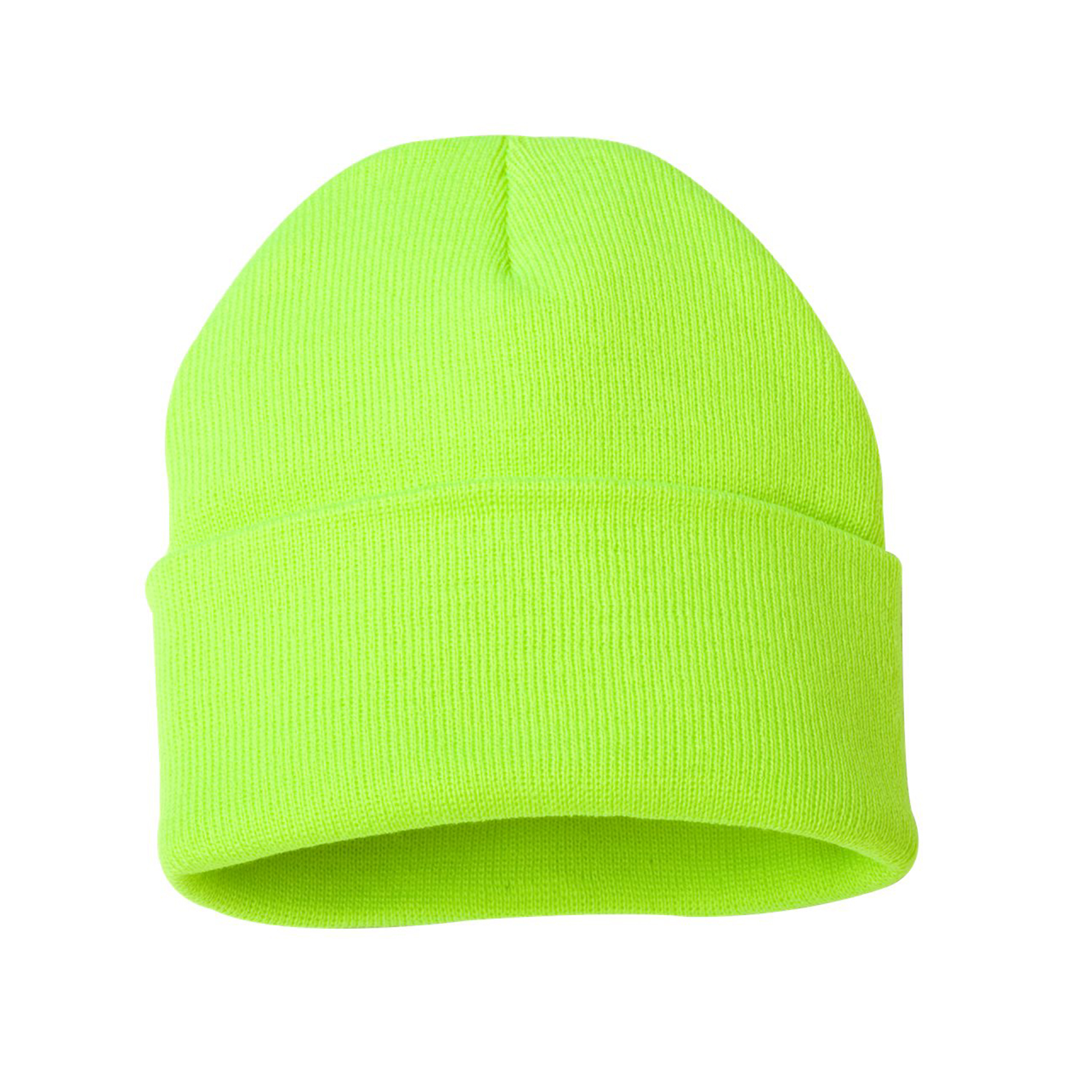 Solid Cuffed Beanie w/ Sewn Woven Patch 16