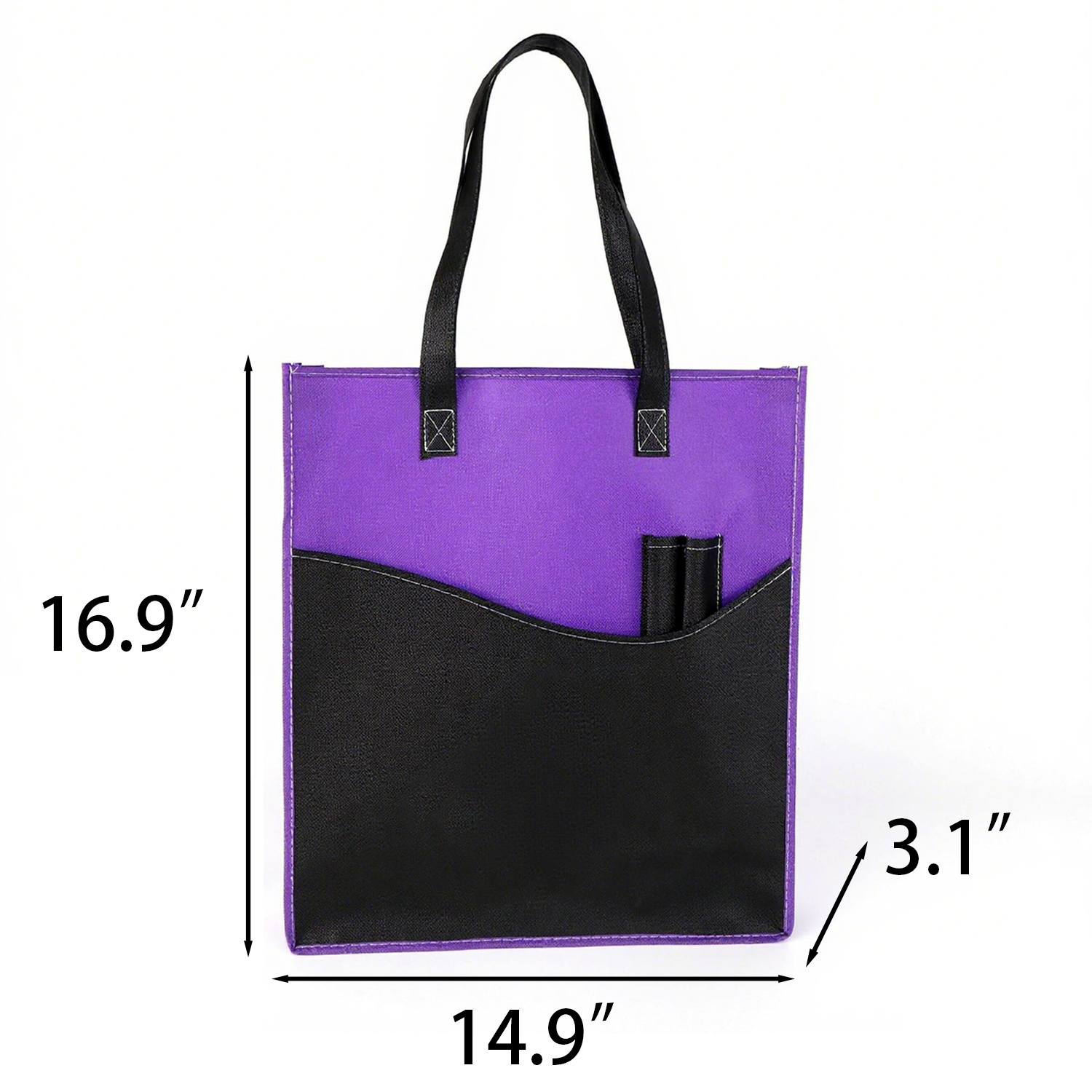 Two Tone Non-Woven Shopping Tote Bag 3