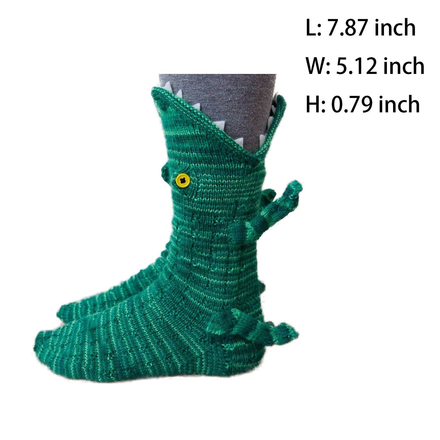 Knit Crocodile Socks 2