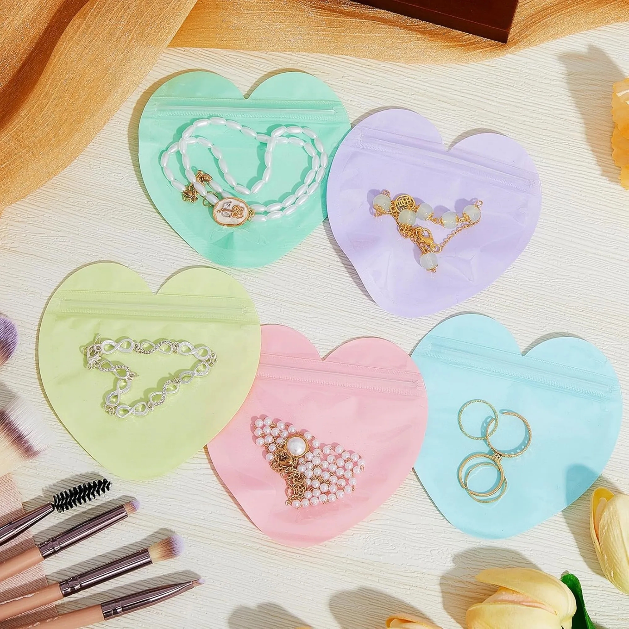 Heart Shape Jewelry Gift Packaging Bags 11
