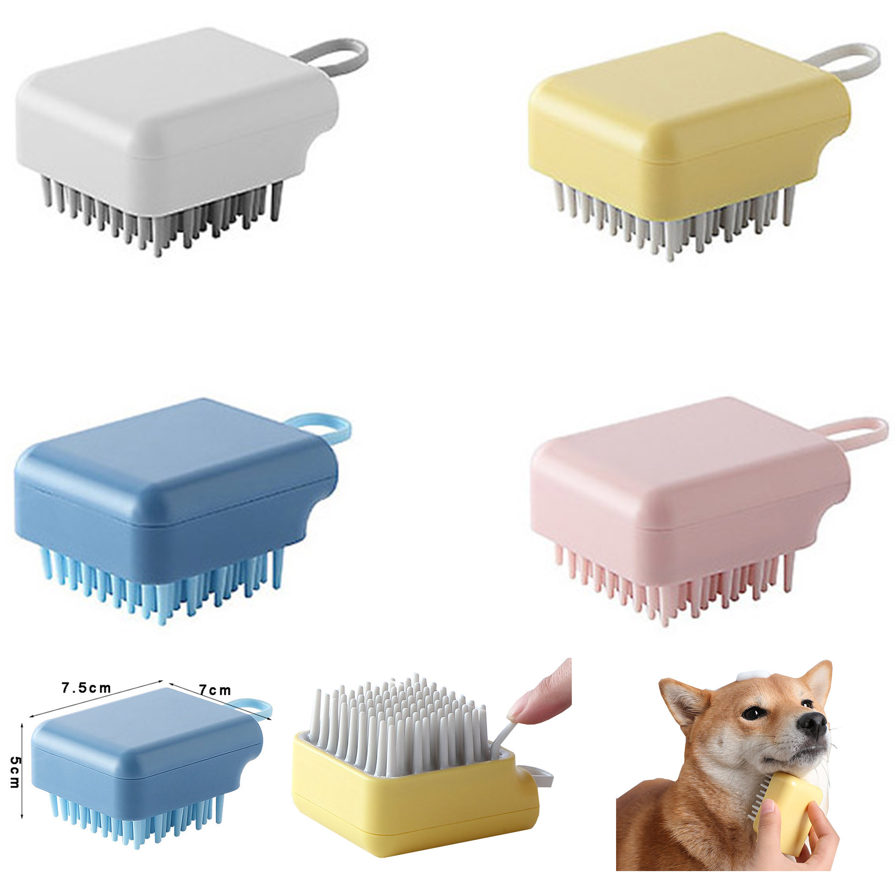 Lightweight Pet Bath Massage Brush 1